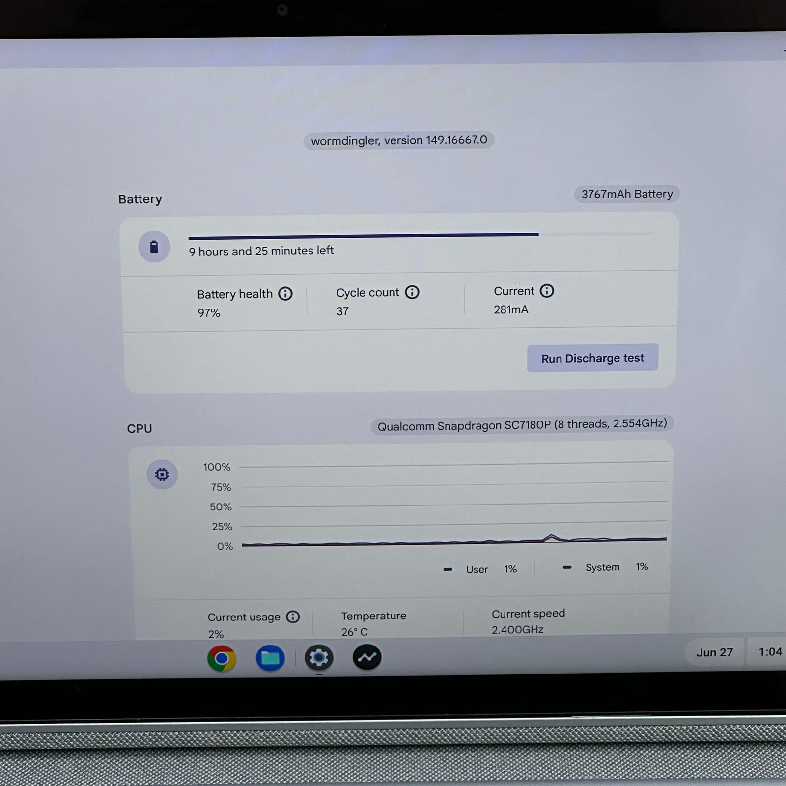 Lenovo Ip Duet 3 Chrome 11Q727 Snapdragon SC7180P 4GB RAM 128GB