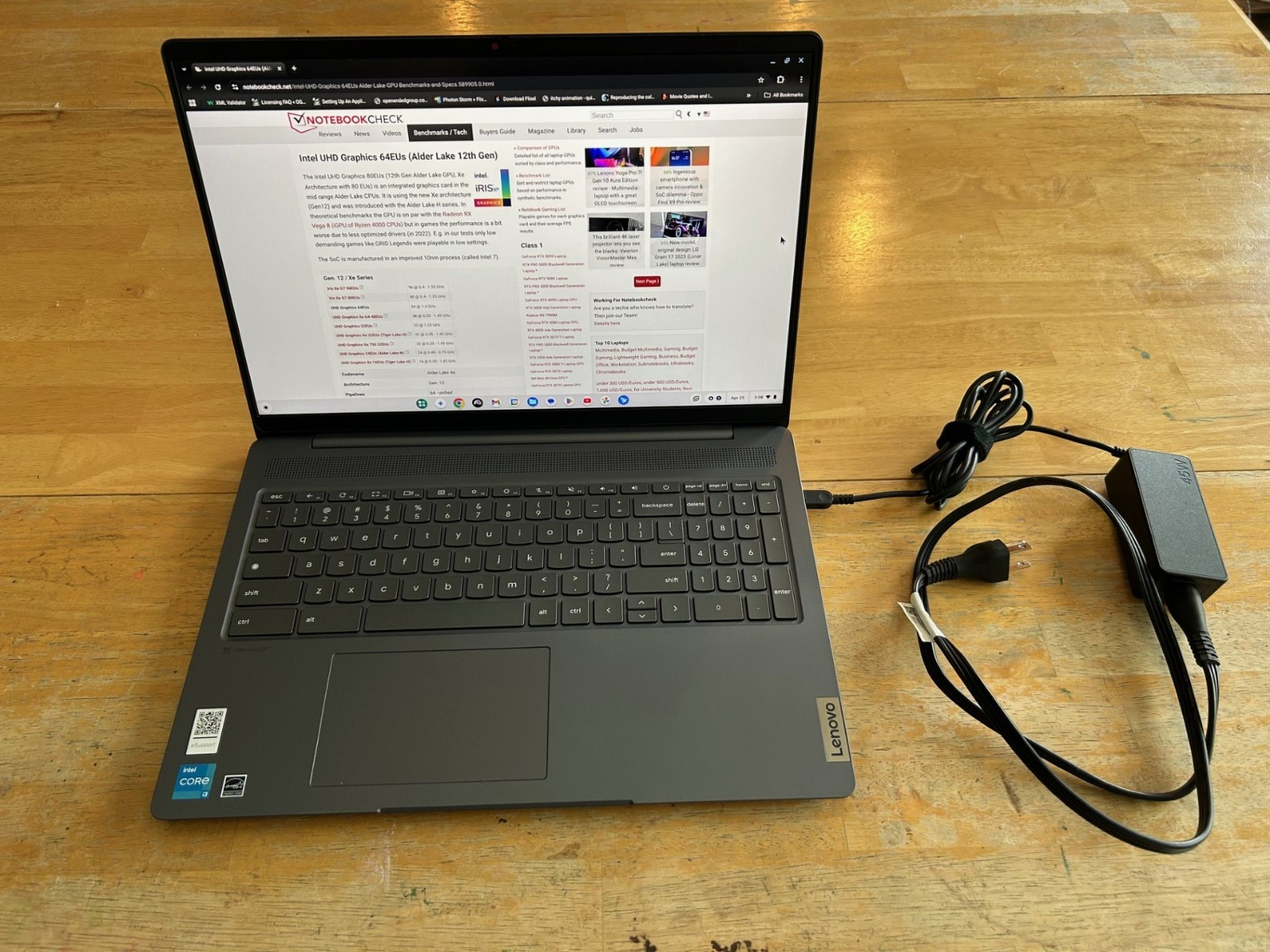 Lenovo IP 5 16IAU7 16″ 2.5K Gaming Chromebook i3-1215U 8GB Ram 128GB Chrome OS