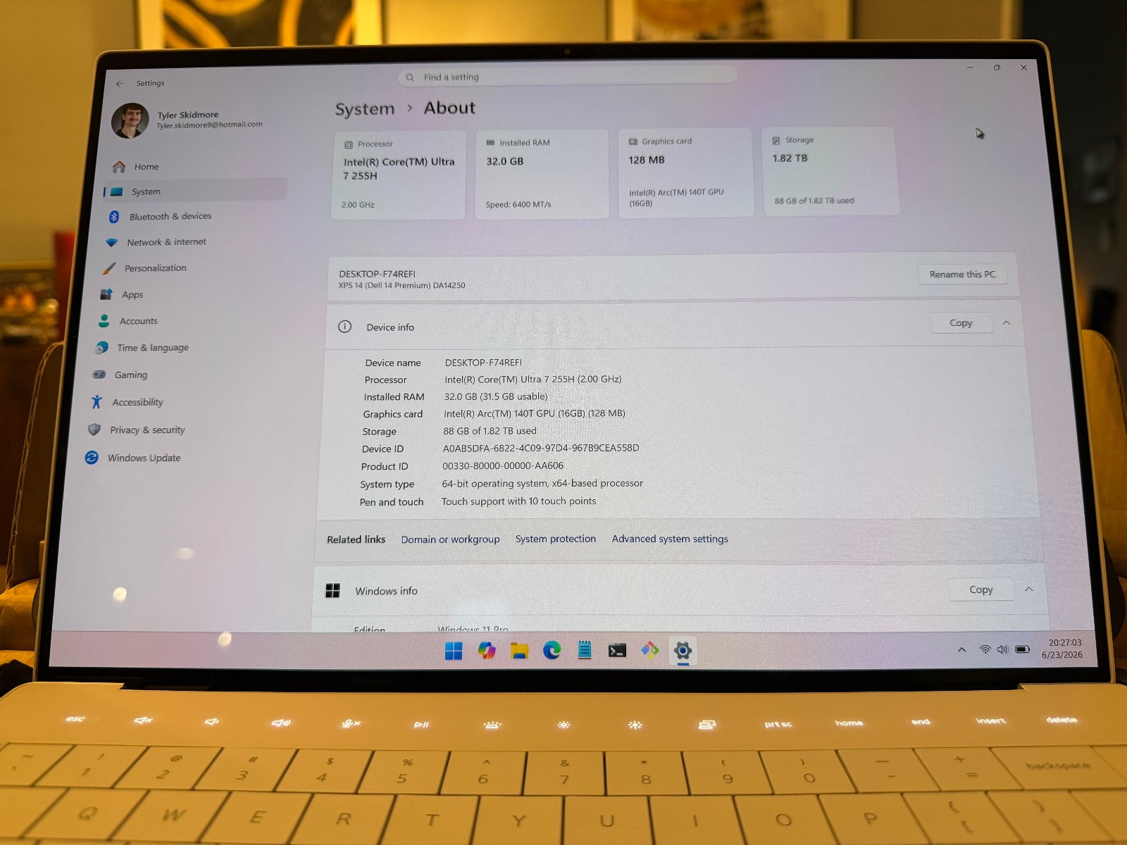 Dell – XPS 14 OLED 3.2K Touch-Screen Intel Core Ultra 7 – 32GB Memory – 1TB SSD