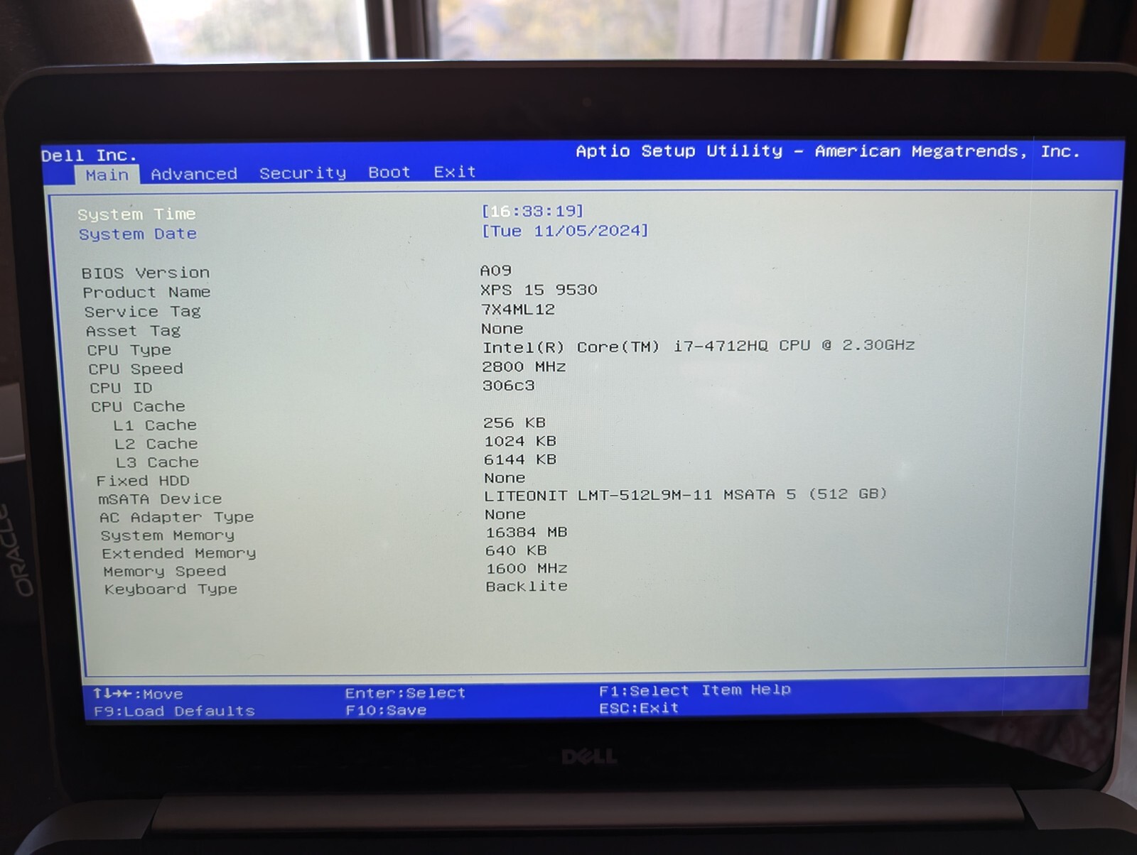 Dell XPS 15 9530 15.6″ QHD+ Touch I7-4712HQ 512GB SSD 8GB W10 GeForce GT 750M