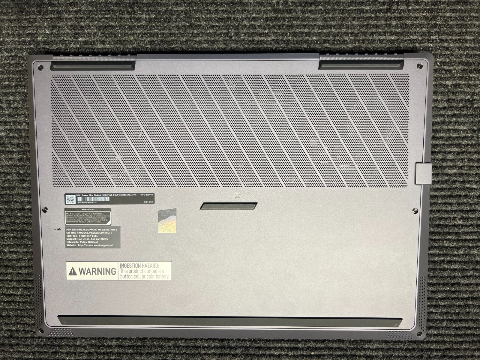 MSI Creator 16 AI Studio A1VIG Laptop