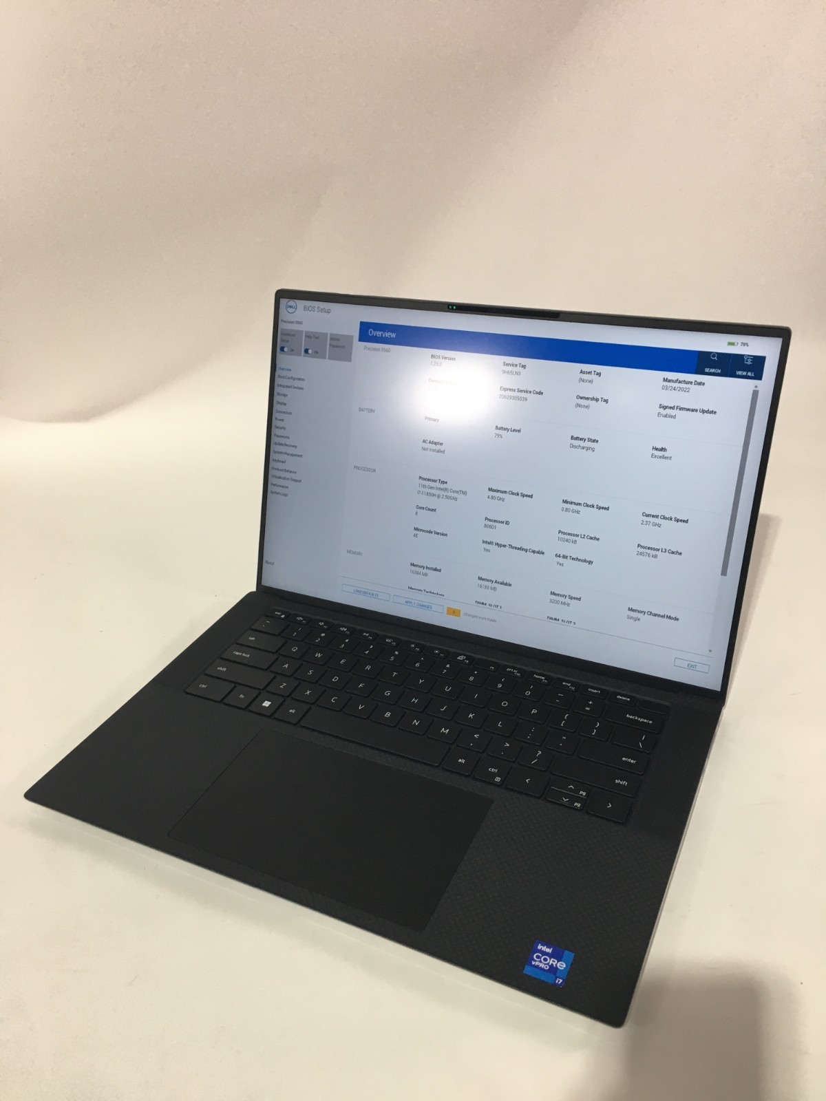 @PCD Dell Precision 5560 15.6″ i7-11850H 1TB SSD 16GB RAM Win11p A2000 w/ A/C
