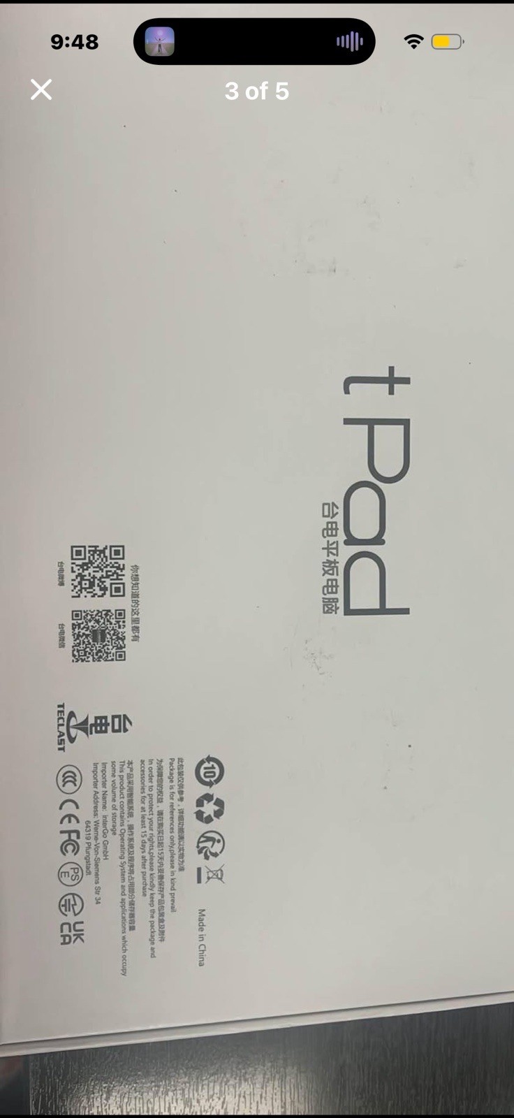 TECLAST P25T 4+64GB Android 12 Tablet Blue With Car Mounts