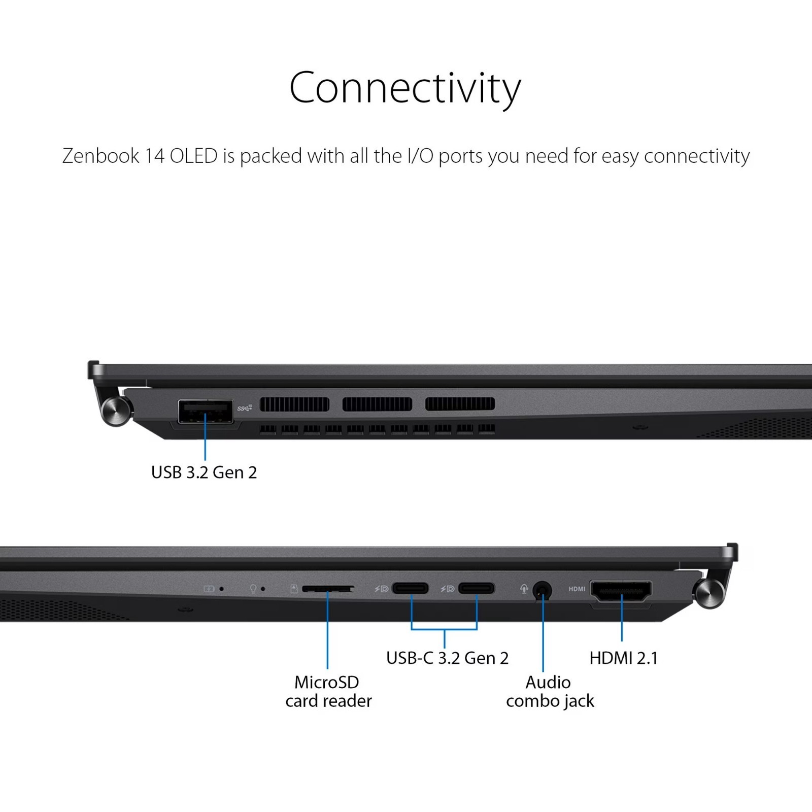 Asus Zenbook 14 OLED 2.8K Touchscreen 16GB, 512GB SSD, Ryzen 7 7730U