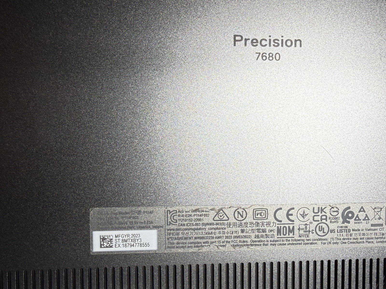 Dell Precision 7680 16″ i7-13850HX 64GB Ram 1TB SSD RTX 2000 Ada