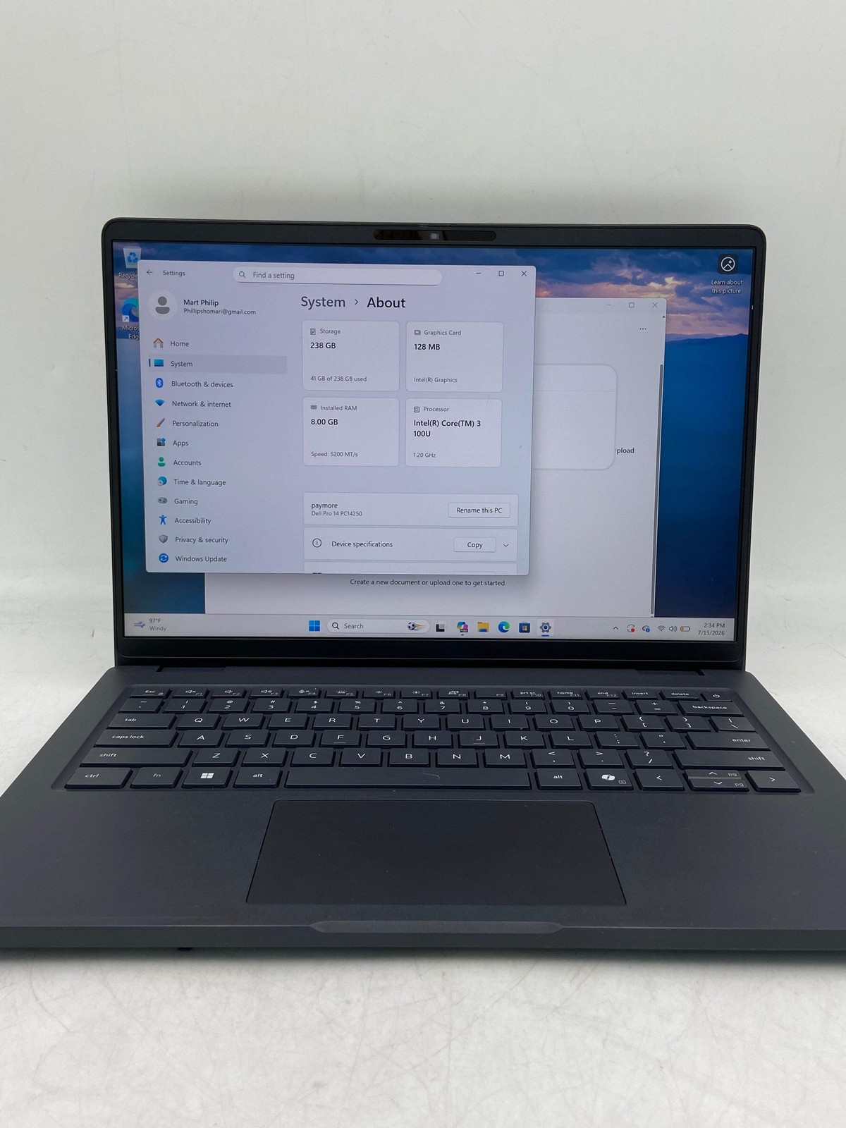 Dell Pro 14 Premium PC14250 FHD+ 14″ Core 3 100U / Core Ultra 7 Processor 1.2GHz