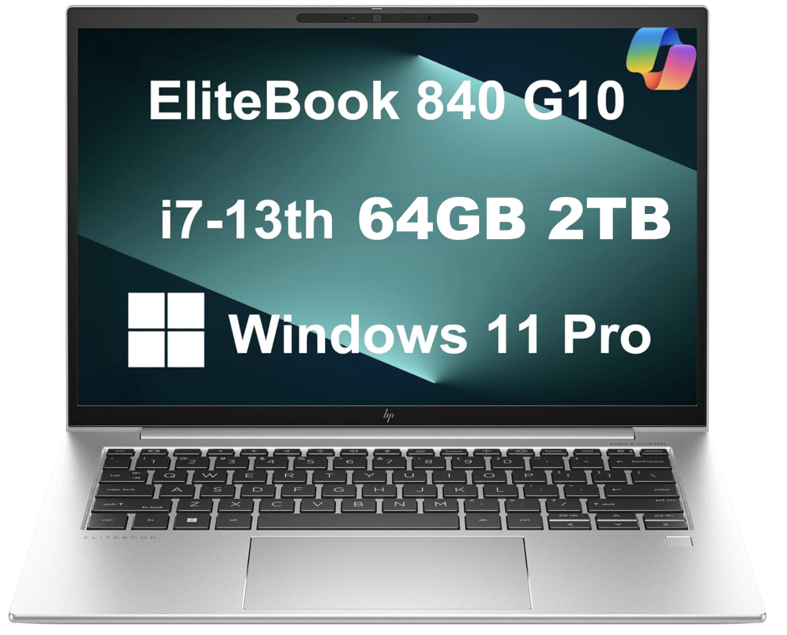 New HP EliteBook840 i7-1365U 10Cores 14″WUXGA 64GB DDR5 2TB SSD Win11Pro Copilot