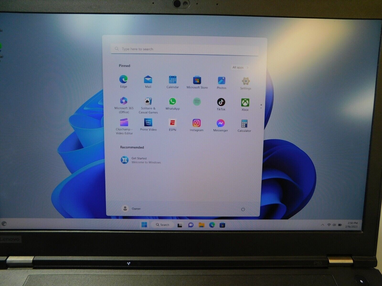 ThinkPad P52 i7-8850H 32GB 512GB NVMe SSD nVidia P1000 Win 11 Office 2021