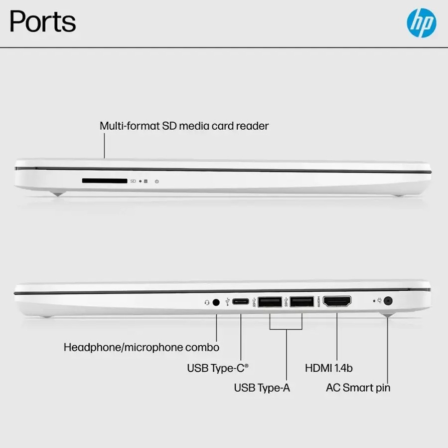 HP 14 Thin&Portable, Laptop Intel Celeron N4500, 4GB DDR4 64GB eMMC Win 11 Home