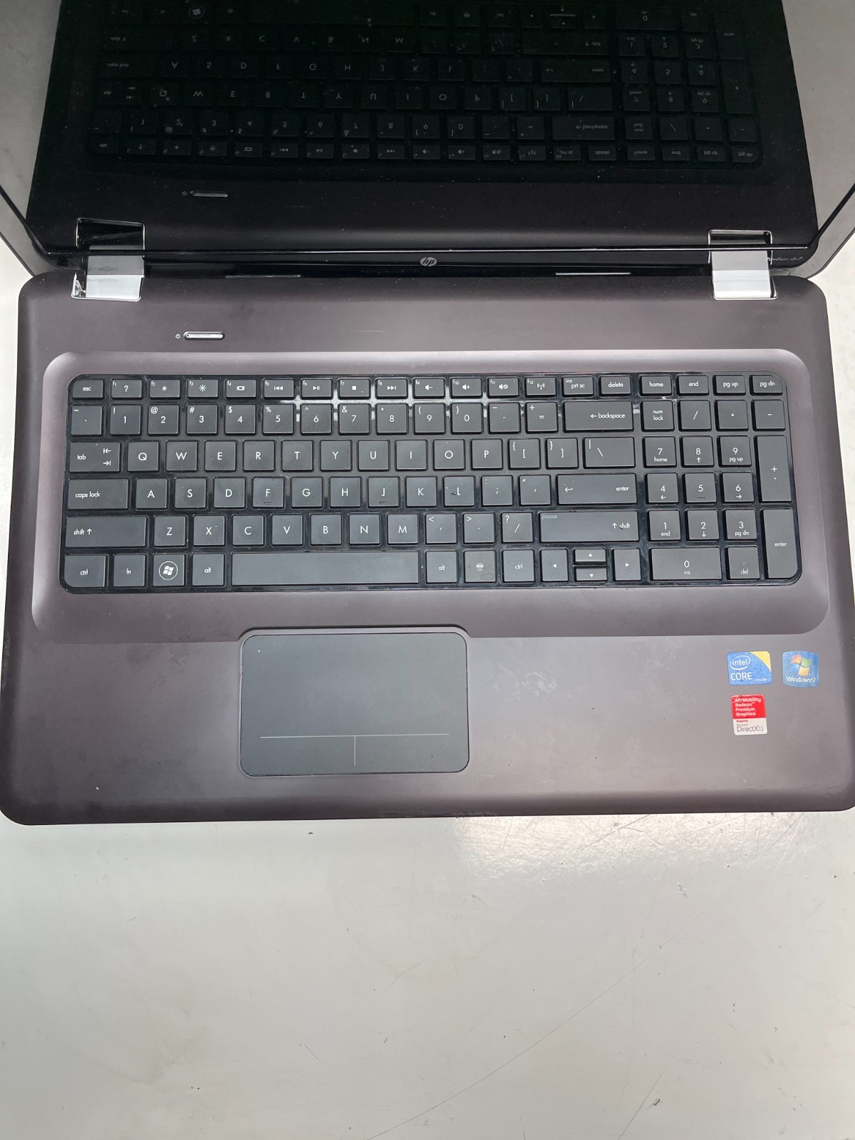 HP dv7-4077cl Intel Core i3-350M 2.26GHz NO RAM NO HDD NO BAT – FOR PARTS