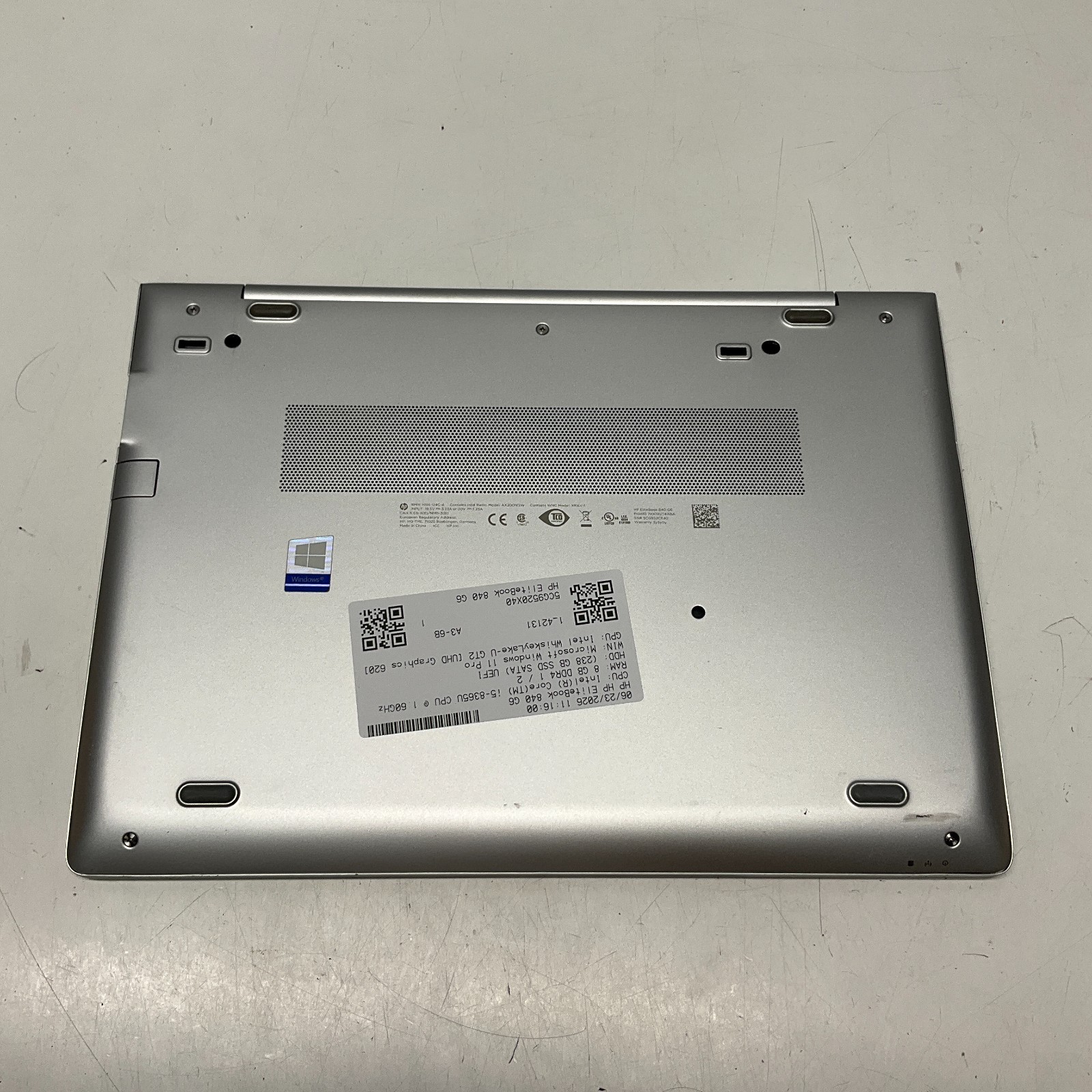 HP EliteBook 840 G6 i5-8365U 1.6GHz 256GB SSD 8GB DDR4 Windows 11 Pro Laptop