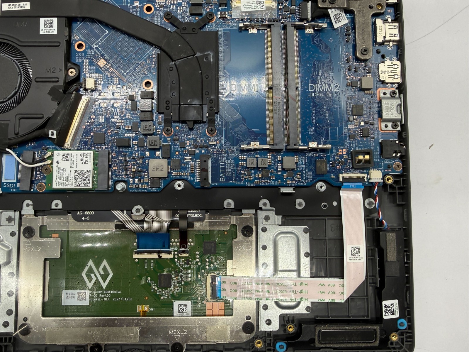 Dell Latitude 3450 i5-1335U NO RAM/OS/SSD/AC/BAT MISSING BACK COVER PARTS