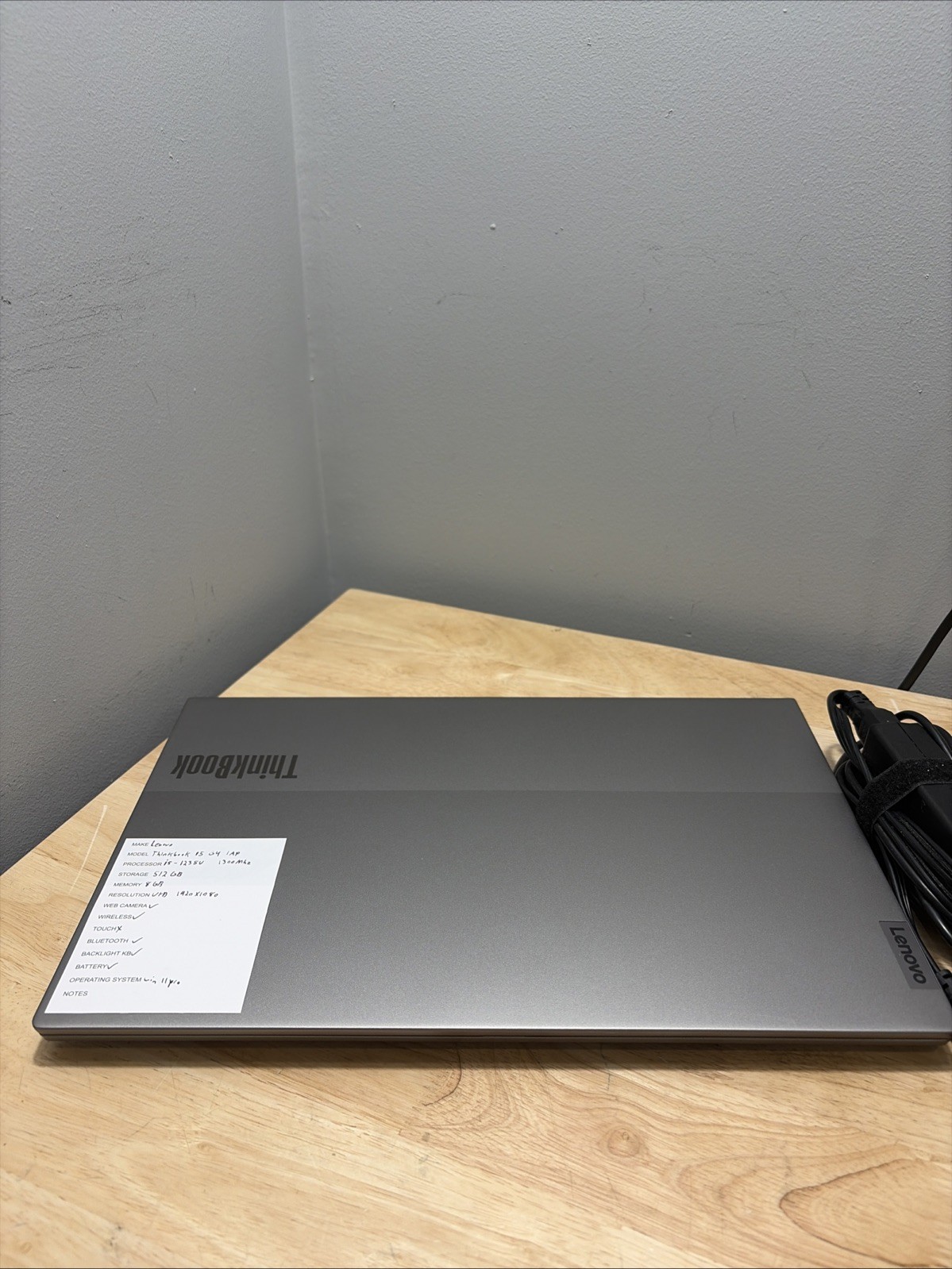 Lenovo ThinkBook 15 G4 IAP Core i7 1255U 1.7GHZ 8GB, 512GB, WC, WiFi W11 Cord