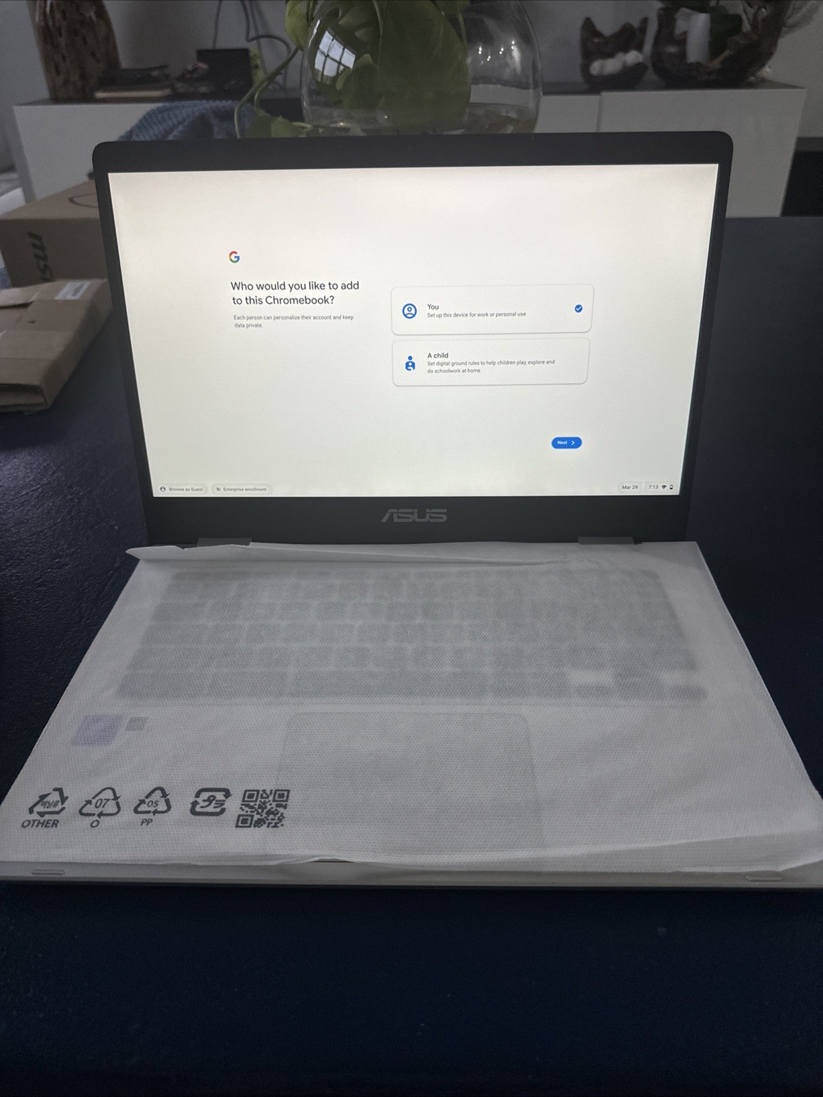 ASUS ChromeBook C424MA-DH48F 14″ (128 GB HDD Intel N4020 1.10 GHz 4 GB RAM)