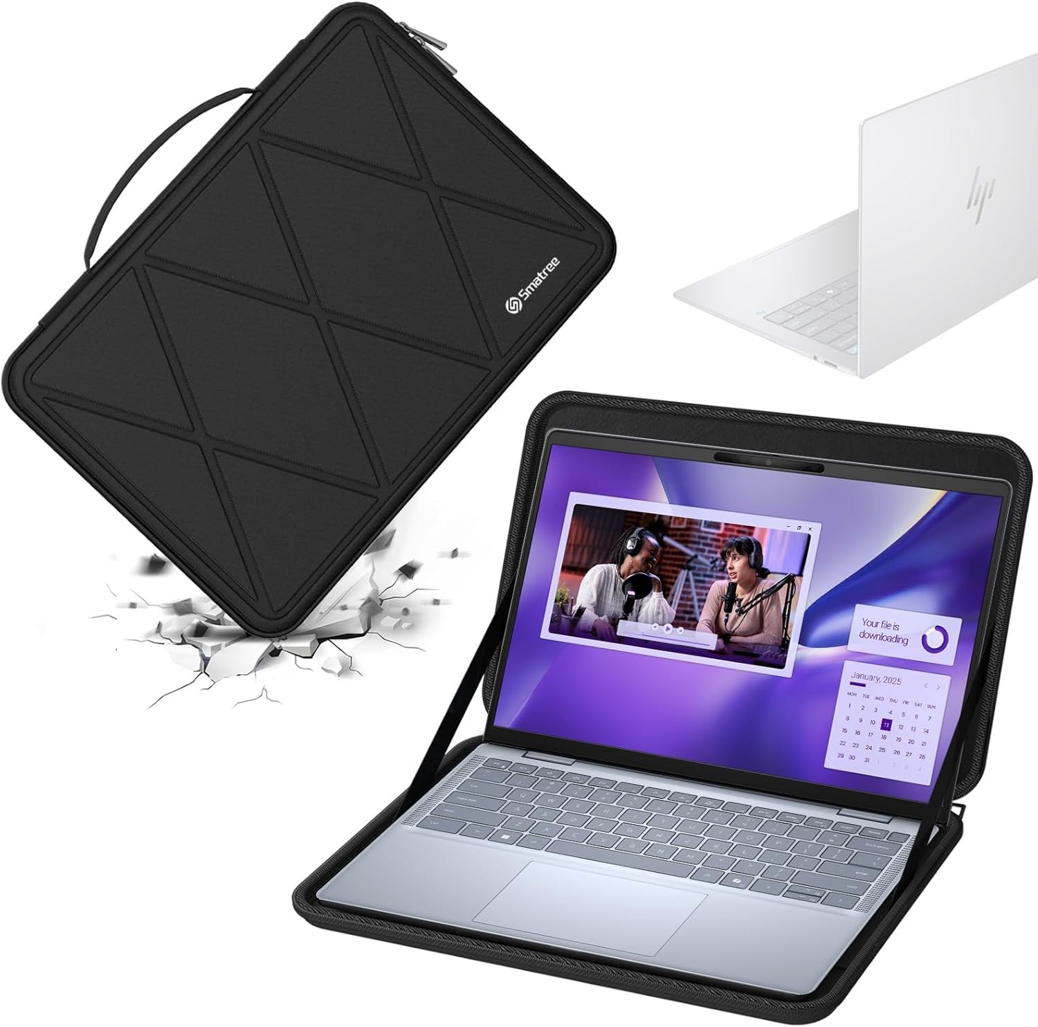Protective EVA Hard Sleeve Case for 14 inch DELL Pro 14 Essential PV14250/14255