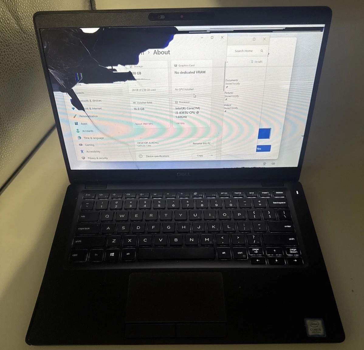 Dell Latitude 5300 – i5 8th Gen Everything Works As Should But BAD LCD SEE PICS