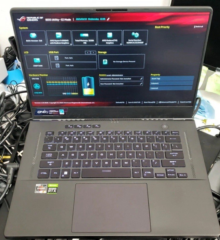 Asus ROG GA503R – Ryzen 9 6000 Series, 16GB RAM RTX 3060 No SSD/OS