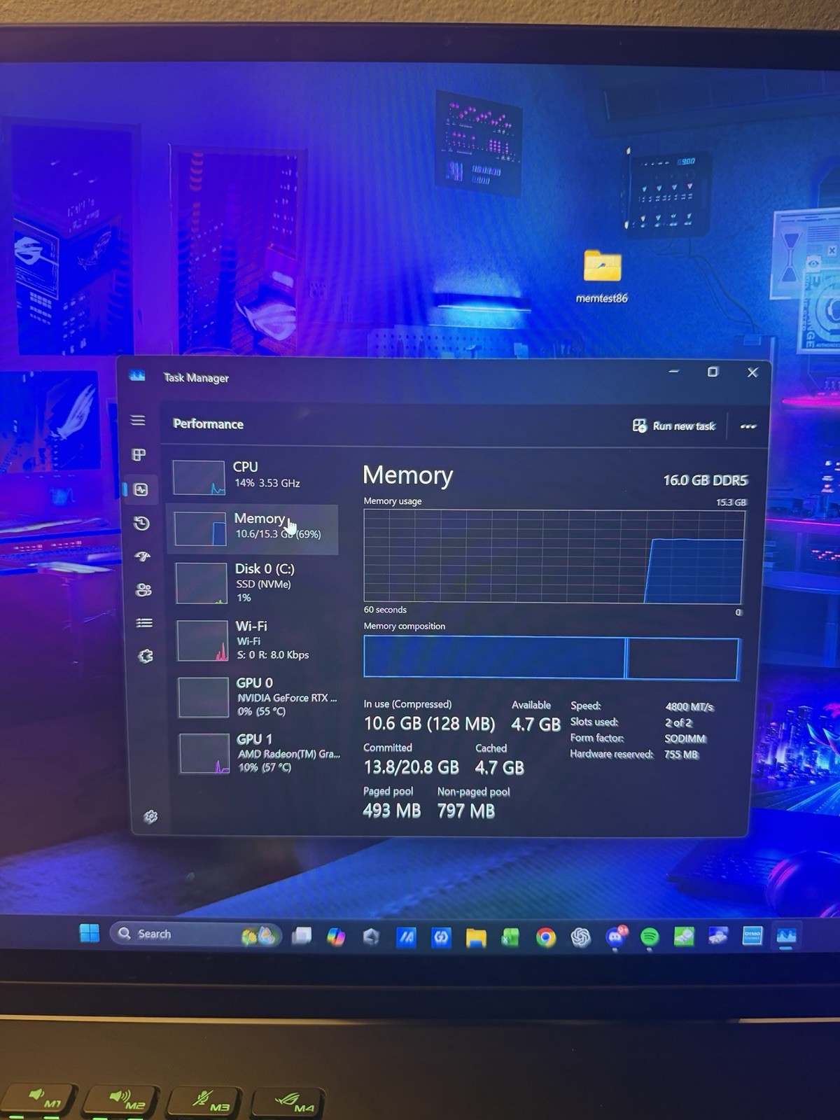 ASUS ROG Flow X16 GV601RM 16” Gaming Laptop Ryzen 9 6900HS RTX 3060 QHD 165Hz