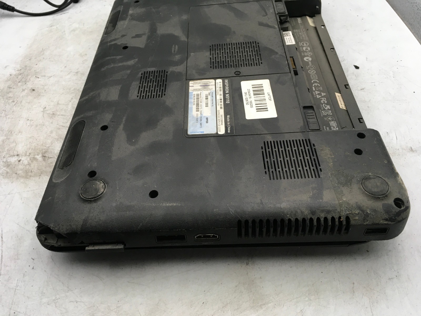 DELL INSPIRON N5110 – FOR PARTS – INTEL CORE I5 – NO RAM – READ DESCRIPTION – BB