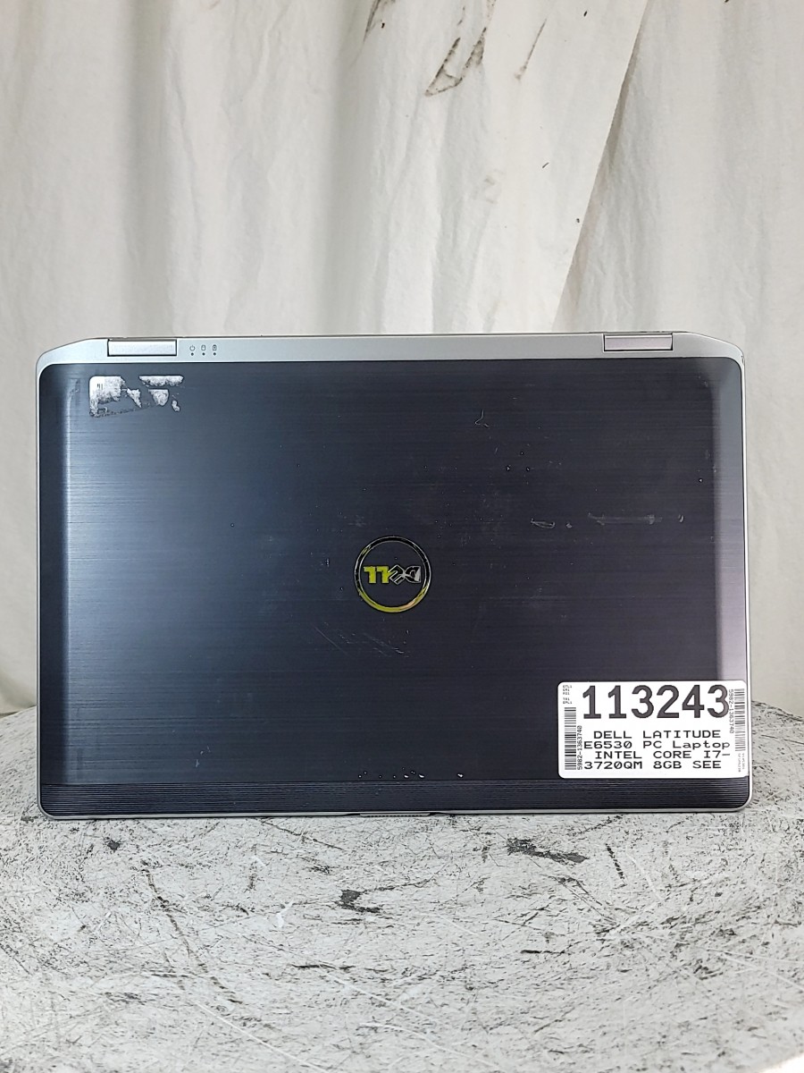 DELL LATITUDE E6530 PC Laptop INTEL CORE I7-3720QM 8GB SEE NOTES