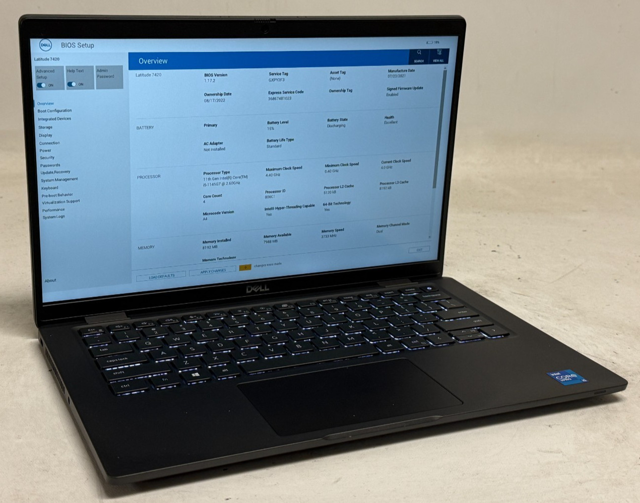 Dell Latitude 7420 14″ (i5-1145G7 2.60GHz – 8GB RAM – 256GB SSD – Win11Home)