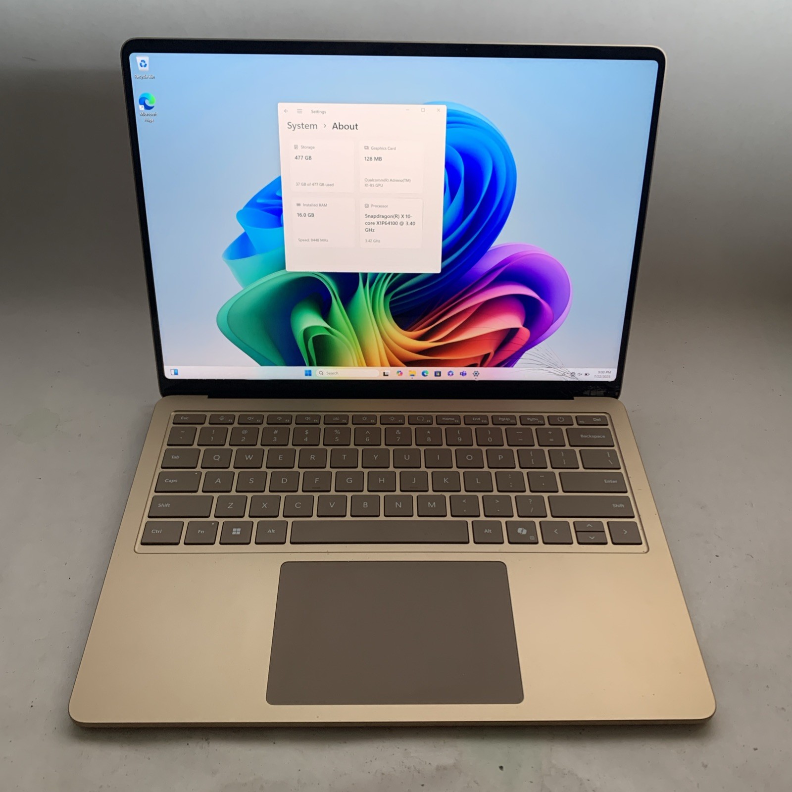 Surface Laptop 7 Copilot+ 13″ Touch SNAPDRAGON 512GB 16GB W11 Adreno X1 READ