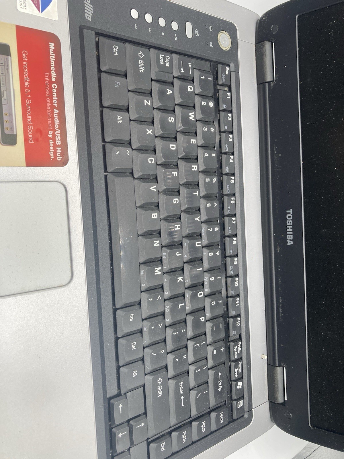 Toshiba Satellite M35X-S311 PSA72U-2JZ00U Untested Parks No Power Supply Cord
