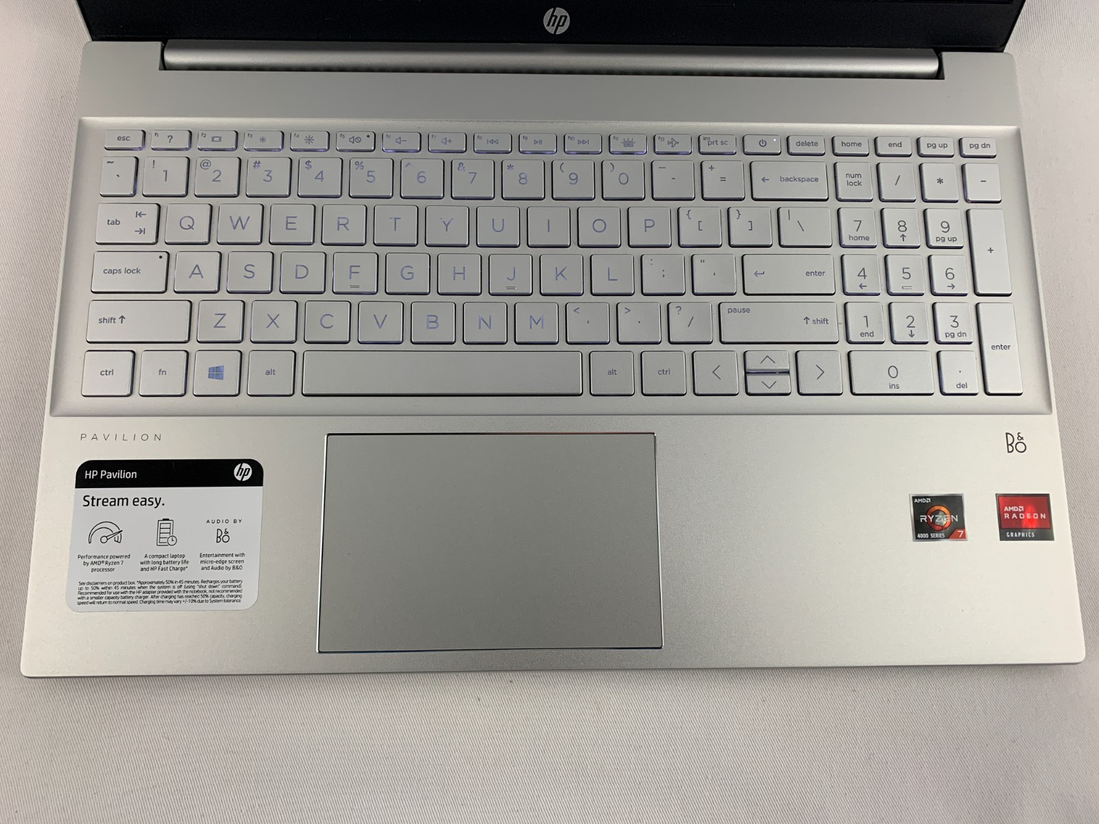 HP Pavilion 15-eh0015cl, AMD Ryzen 7 4700U 2GHz, 8GB RAM, 512GB SSD, Win11H