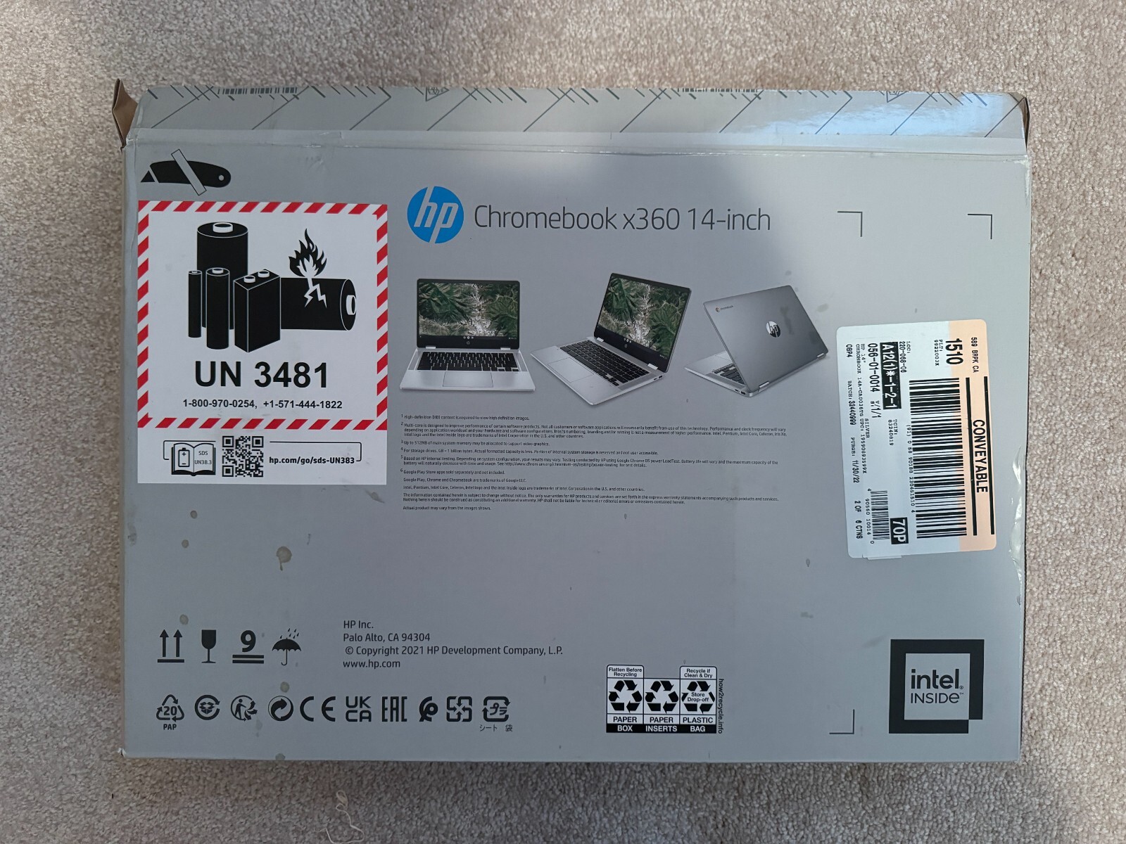HP Chromebook x360 14 inch