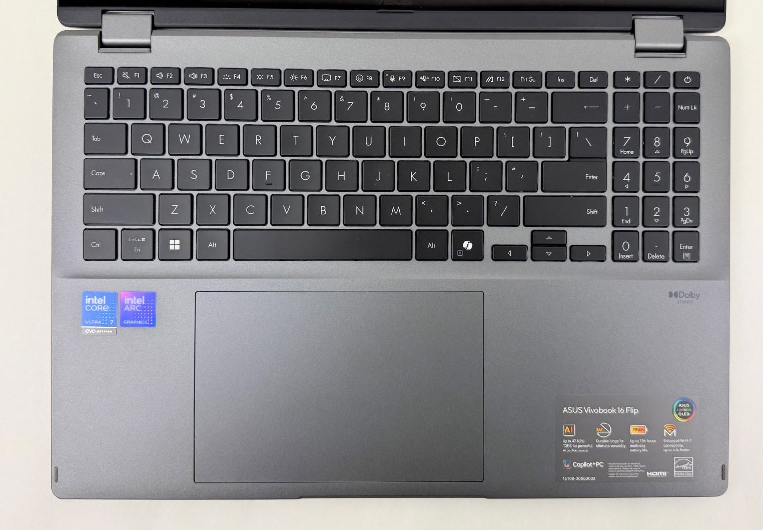 Asus VivoBook TP3607SA-PS77T 16″ 3K OLED Touch Ultra 7 258V 32GB 1TB W11H 2in1