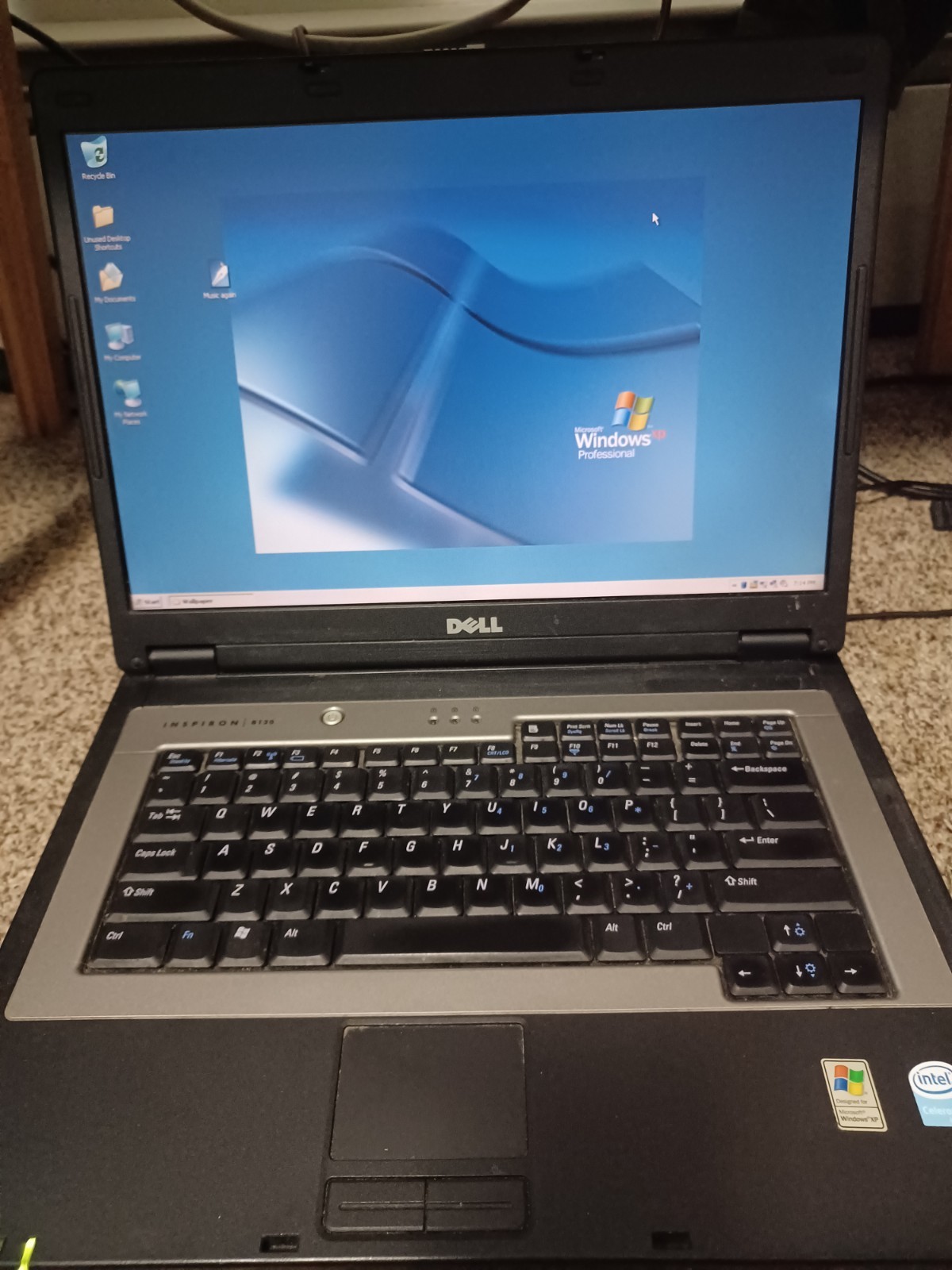Vintage Dell Inspiron B130 Laptop M 1.60GHz 2GB RAM 36GB Win XP – Works Well