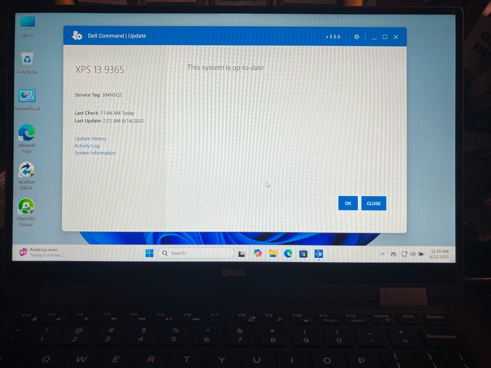 Dell XPS 13 9365 2 in 1 Touch i5-7Y57, 8 GB-256 GB NVMe Windows 11 Pro # 384N5Q2