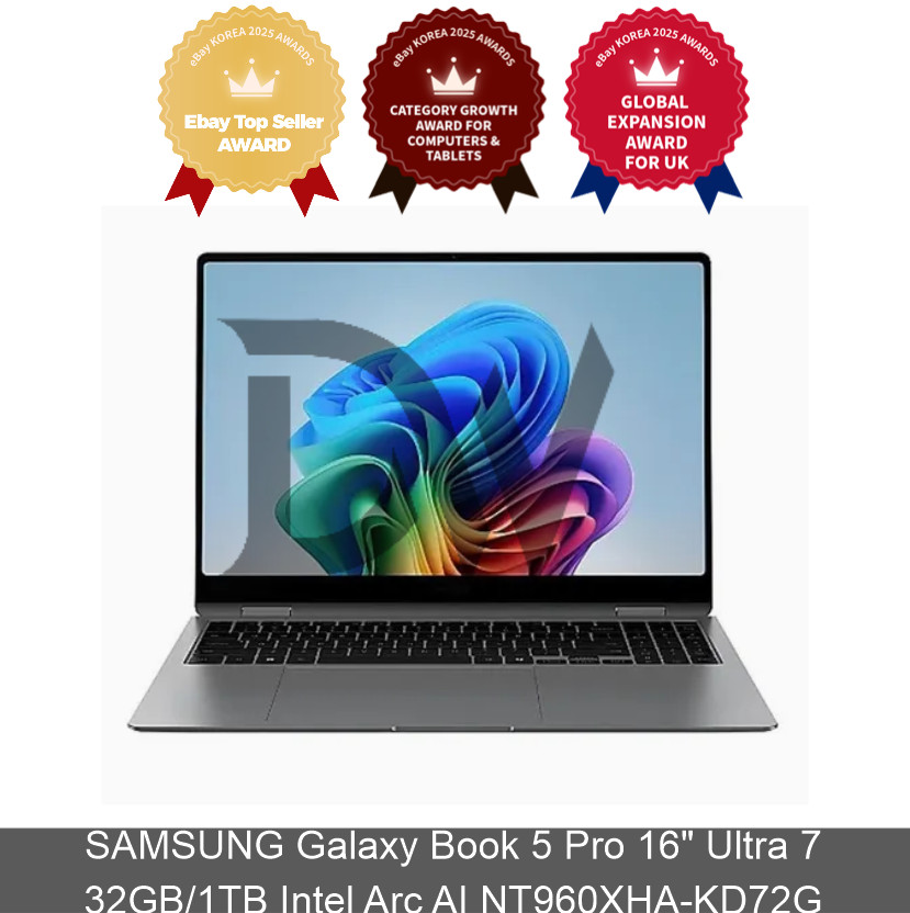 SAMSUNG Galaxy Book 5 Pro 16″ Ultra 7 32GB/1TB Intel Arc AI NT960XHA-KD72G