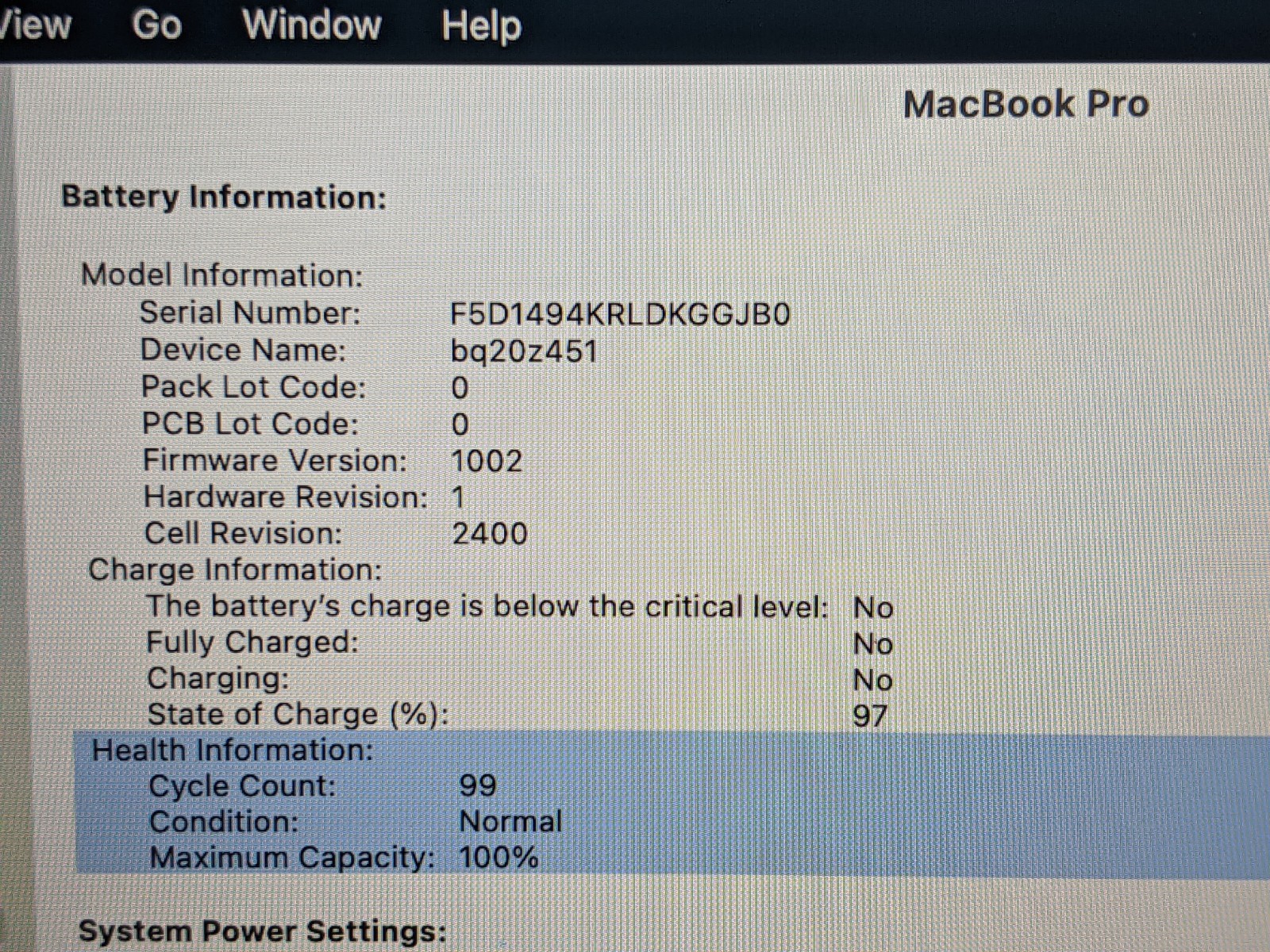 Apple MacBook Pro A2338 (2020) 13.3″ M1 3.2GHz 8GB 256GB MYDA2LL/A 100tt +PA