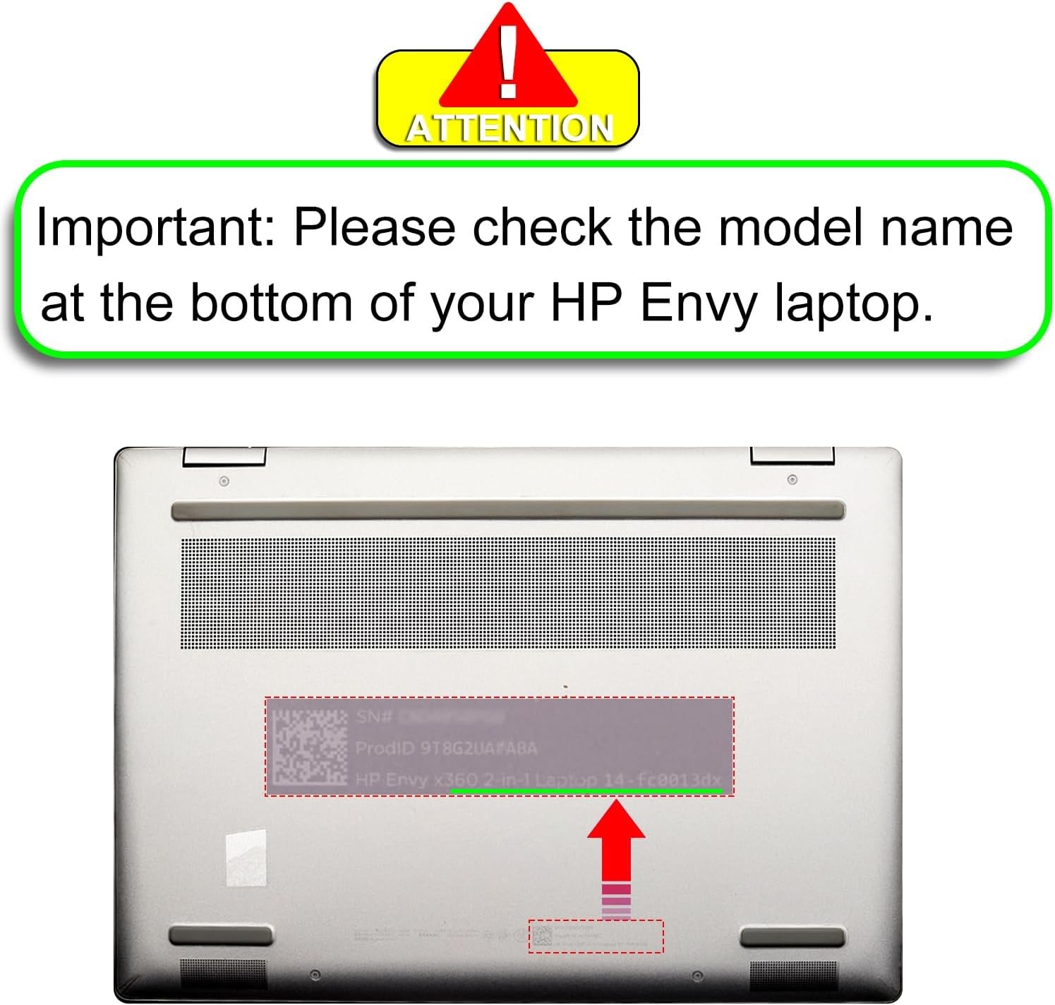 3-Pack Case for 2025 HP OmniBook 5 Flip 14″ & 2024 Envy x360 2-in-1