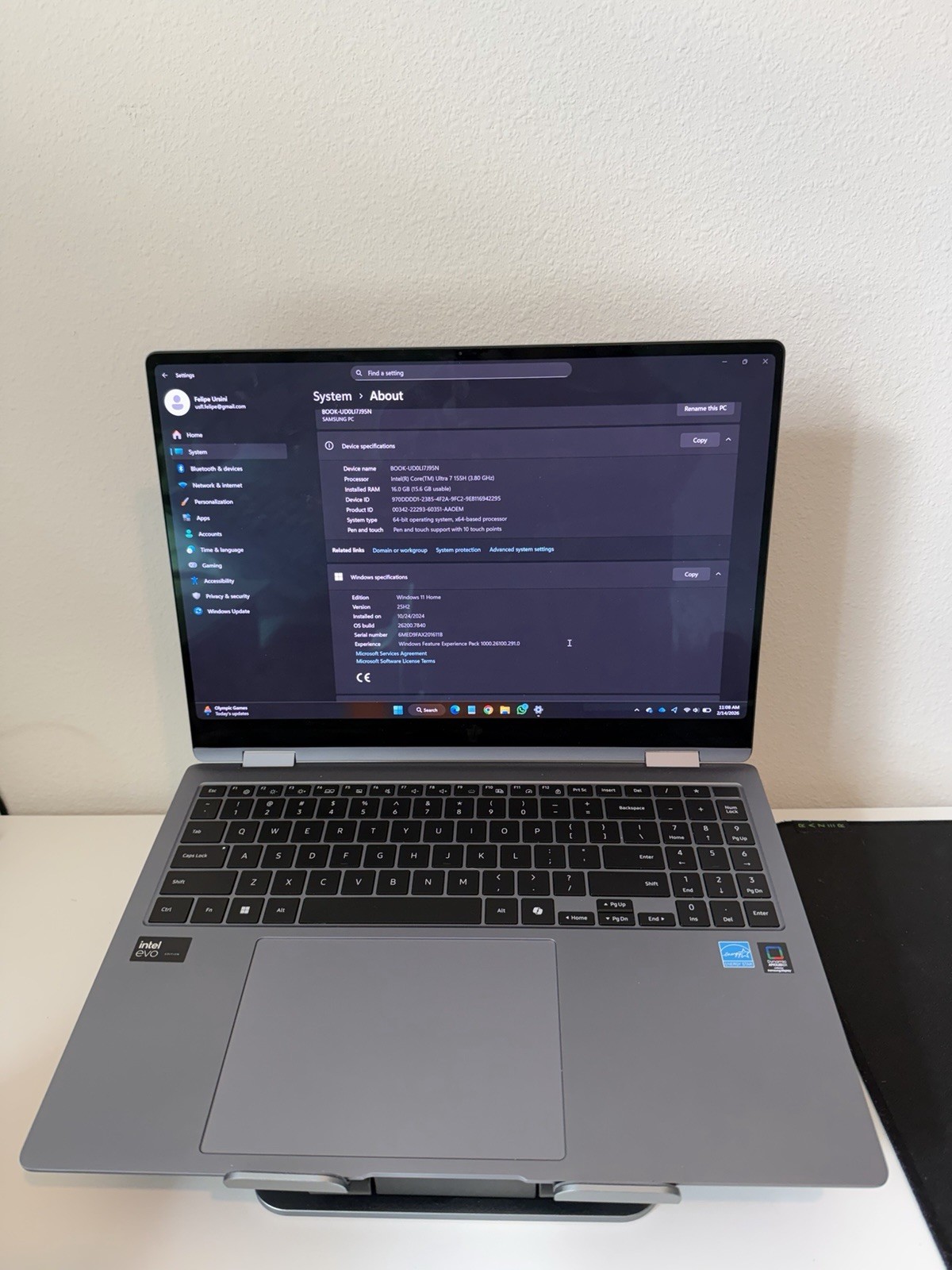 Samsung Galaxy Book4 Pro 360 Laptop 16″ 3K AMOLED, 2-in-1, Ultra 7, 1TB