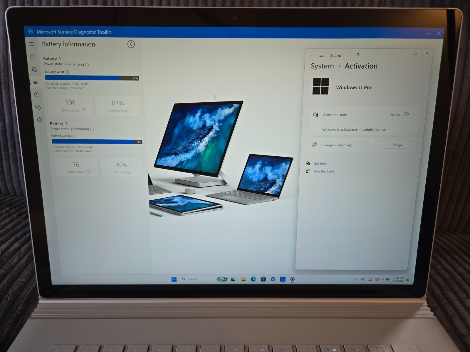 Microsoft Surface Book 3 15″ (256GB SSD, Intel i7-1065G7 GTX 1660 Ti 16GB RAM)