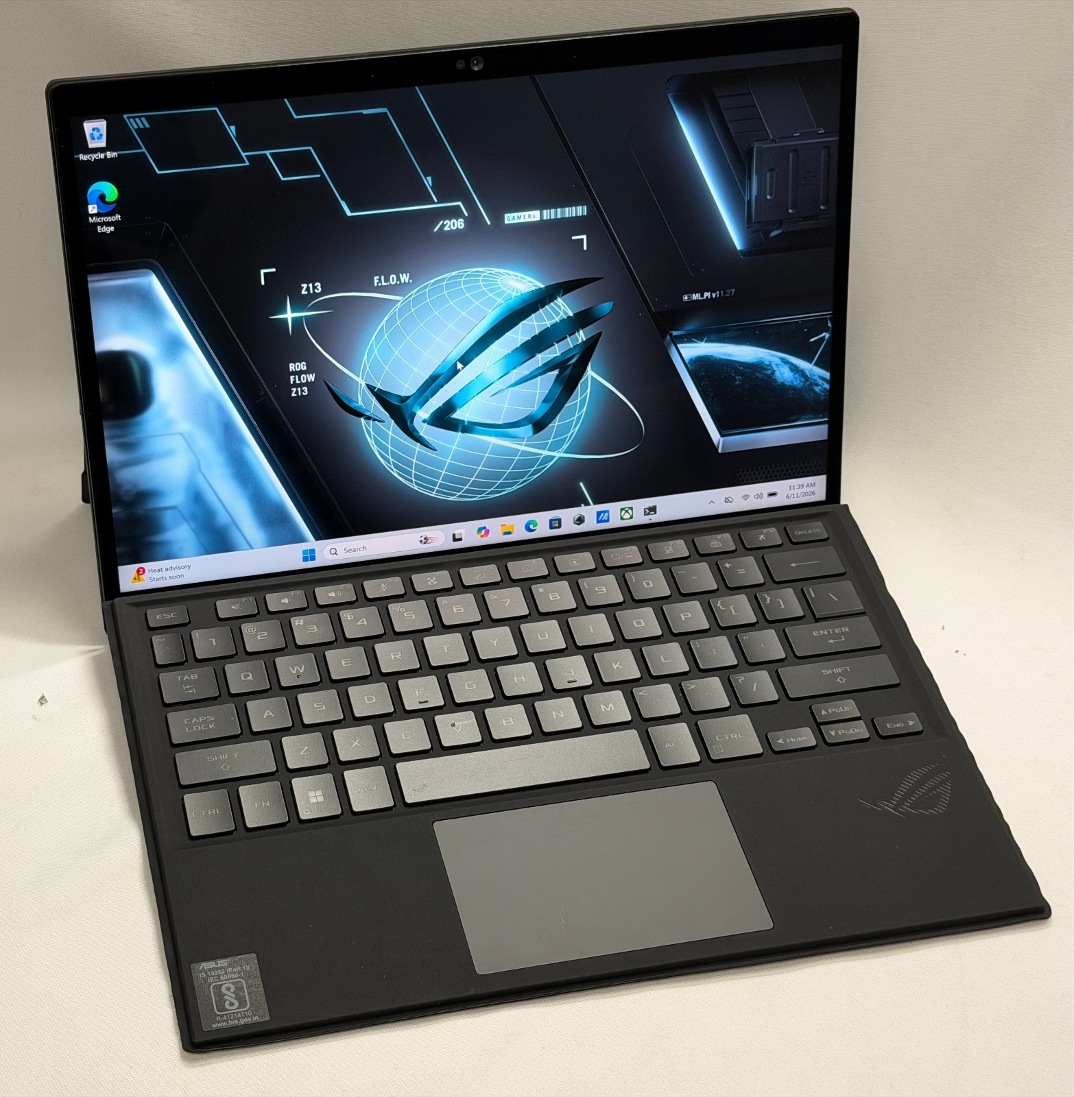 ASUS ROG Flow Z13 GZ301VU 13.4″QHD+ TouchSC i9-13900H 16GB 1TB SSD RTX4050 Win11