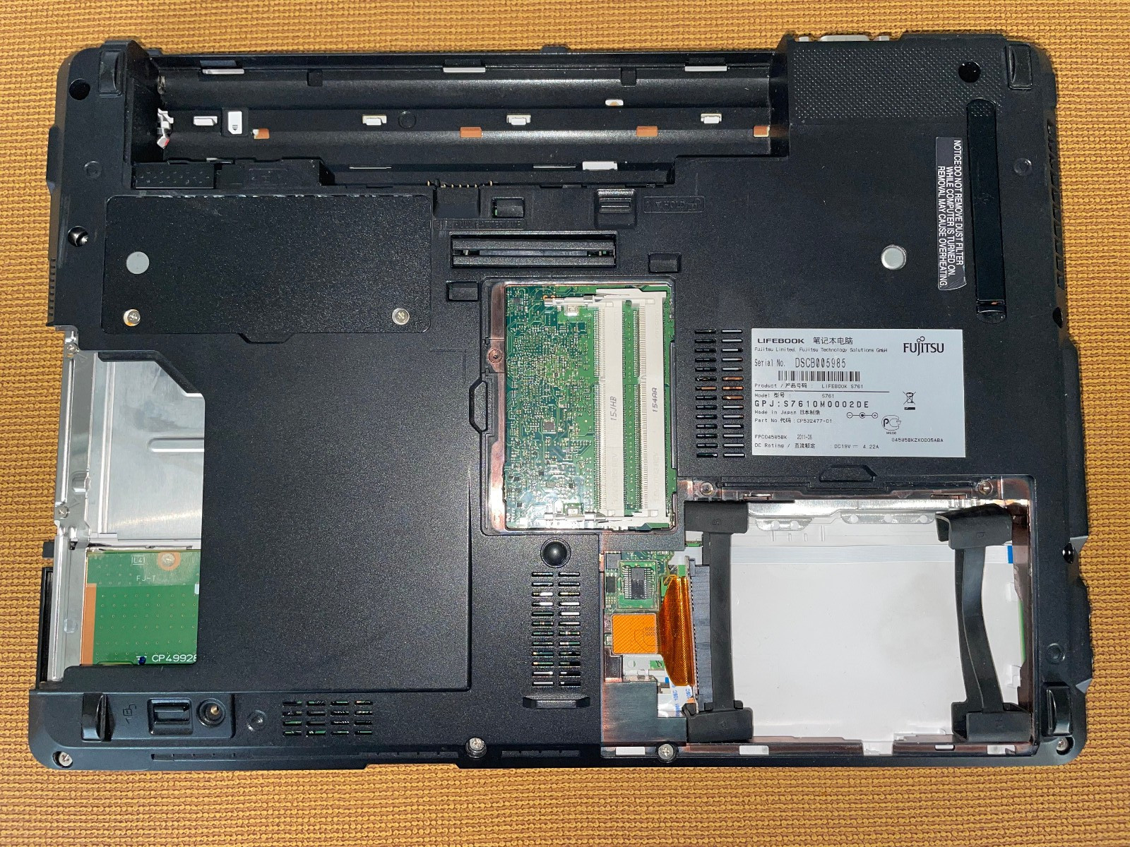 Laptop Fujitsu Lifebook S761, Intel Core i5 (2nd Gen.), 13.3″