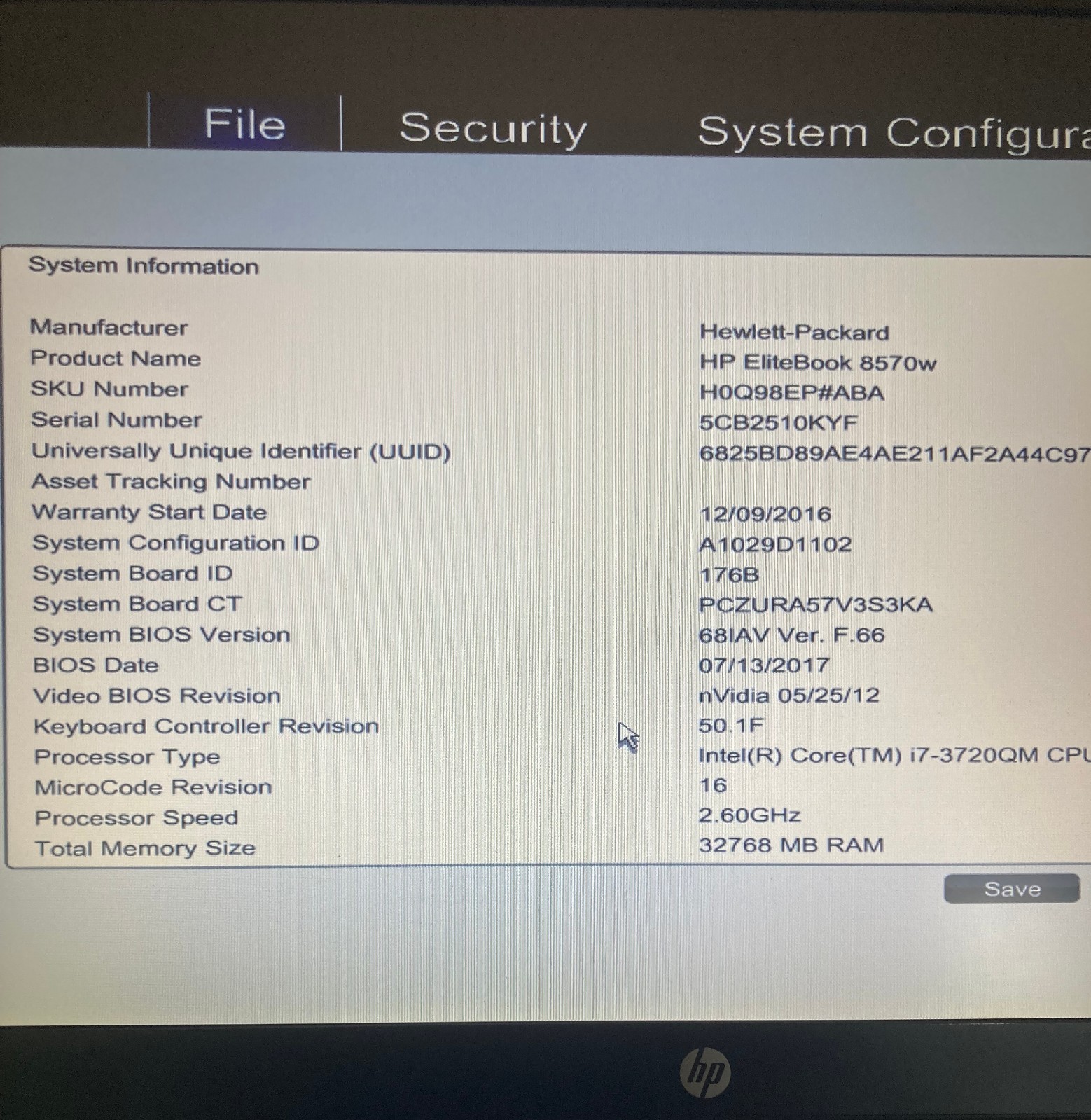 HP EliteBook 8570w i7-3720QM 32GB 512GB SSD Webcam Nvidia K2000M
