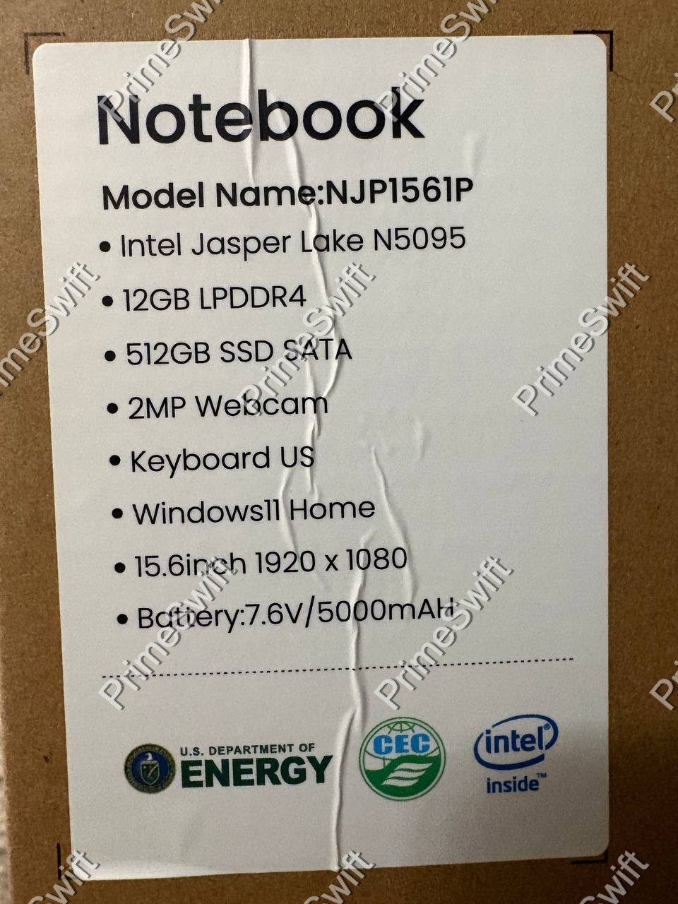 Maxsignage 15.6 Inch Laptop Intel N5095 12GB 512GB SSD, FHD, Win11, NJP156IP NEW