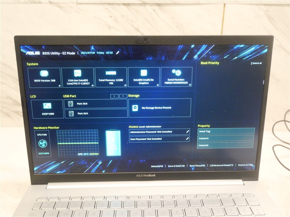 Asus VivoBook 15 K513E 15.6″ i7-1165G7 11th GEN 12GB RAM w/ Battery & AC Adapter