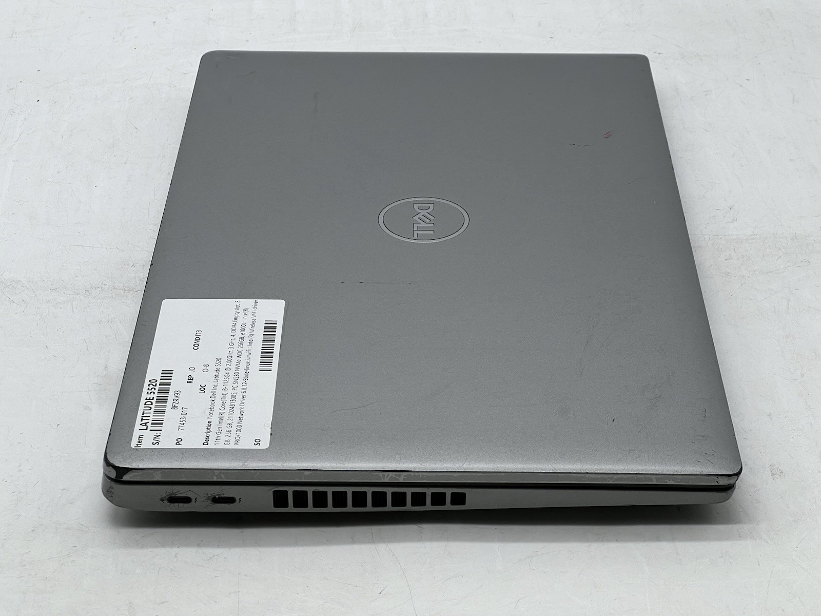Dell Latitude 5520, i3-1125G4 @ 2.00GHz, 8GB RAM, 256GB NVMe-No OS/AC