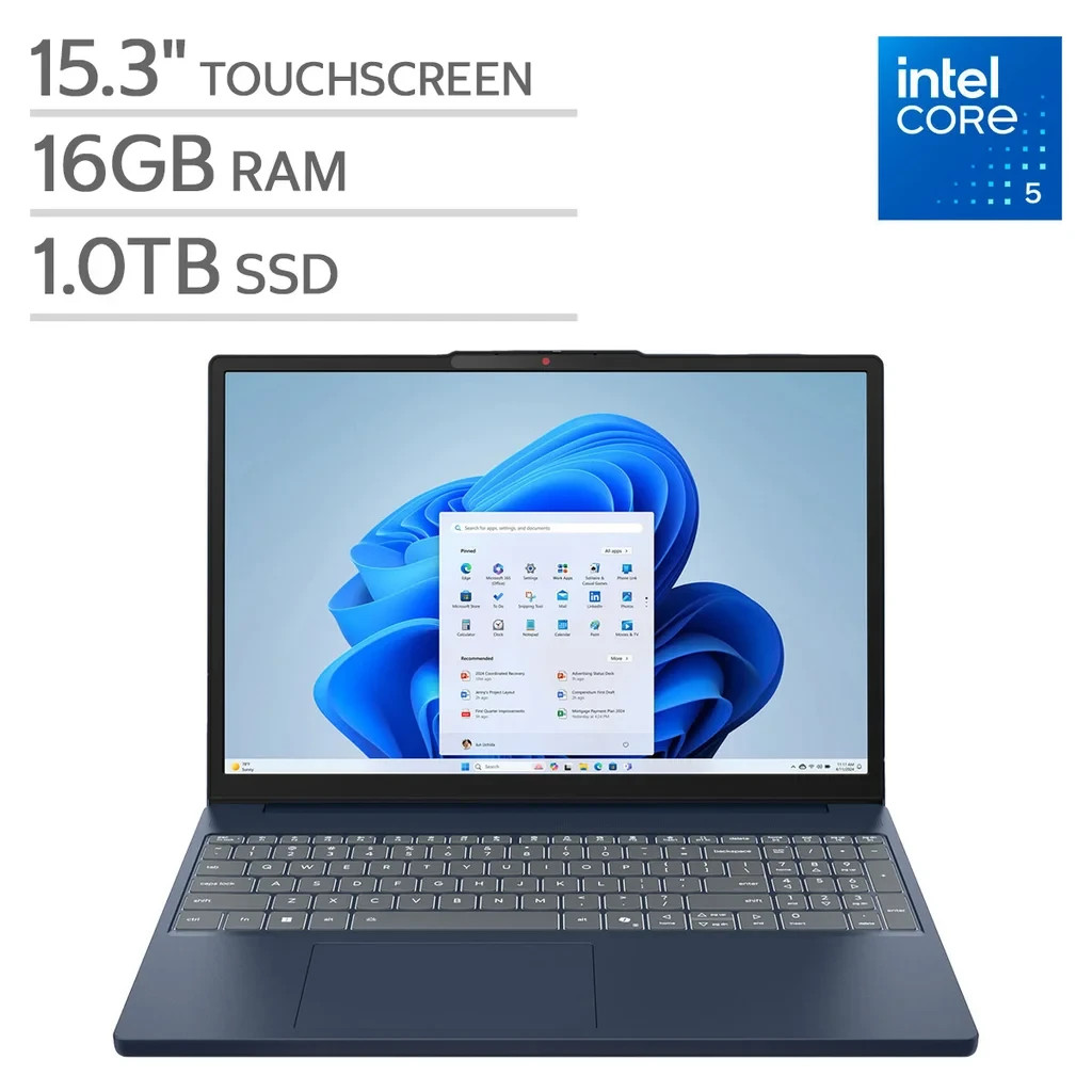 Lenovo IdeaPad Slim 3i 15.3″ Touch – Core 5 210H – 16GB 1TB SSD -15IRH10R – W11