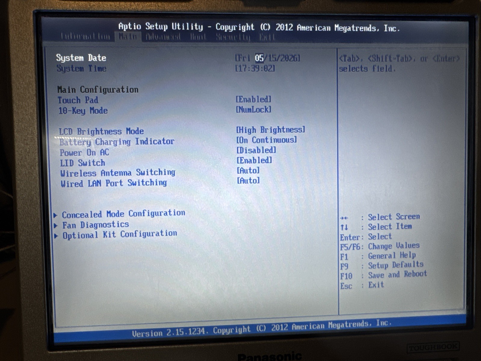 Panasonic Toughbook CF-31 Touchscreen i5-7300U 16GB DDR4 DVDRW No HD/OS/AC