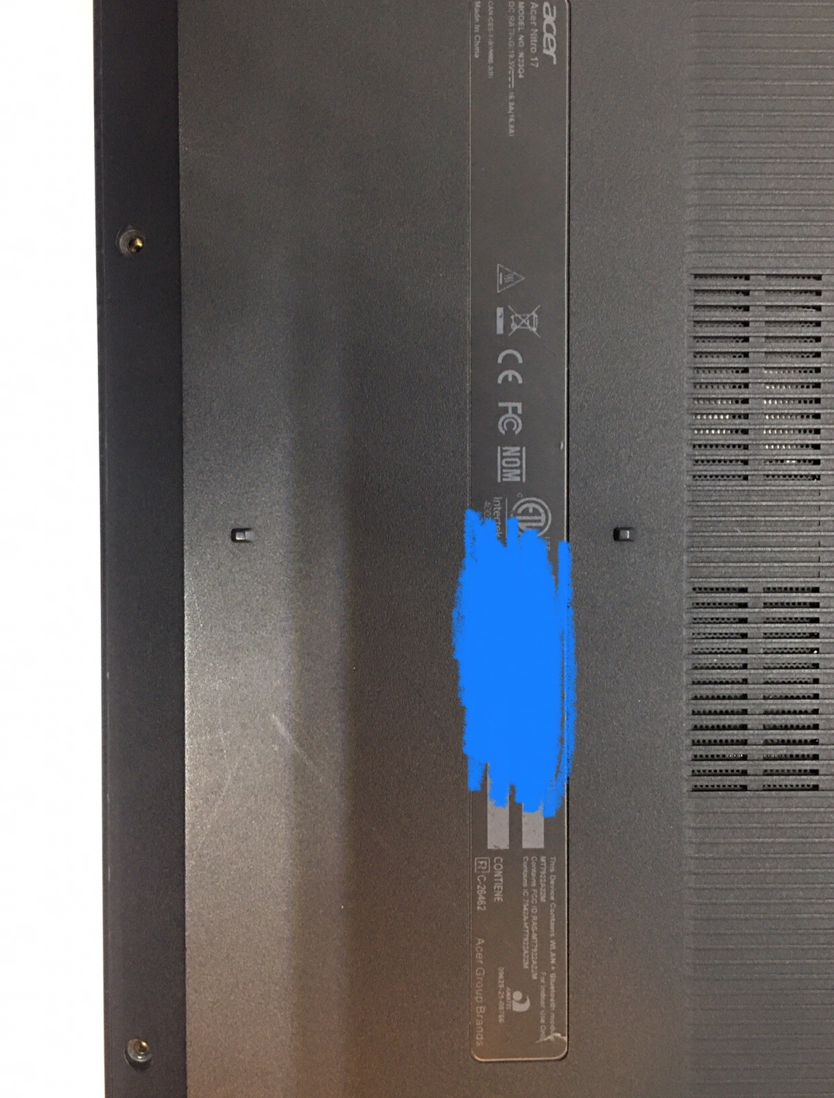 Acer Nitro 17 Gaming Laptop Ryzen 7 7840HS RTX 4060 165Hz AN17-41-R7G3 FOR PARTS