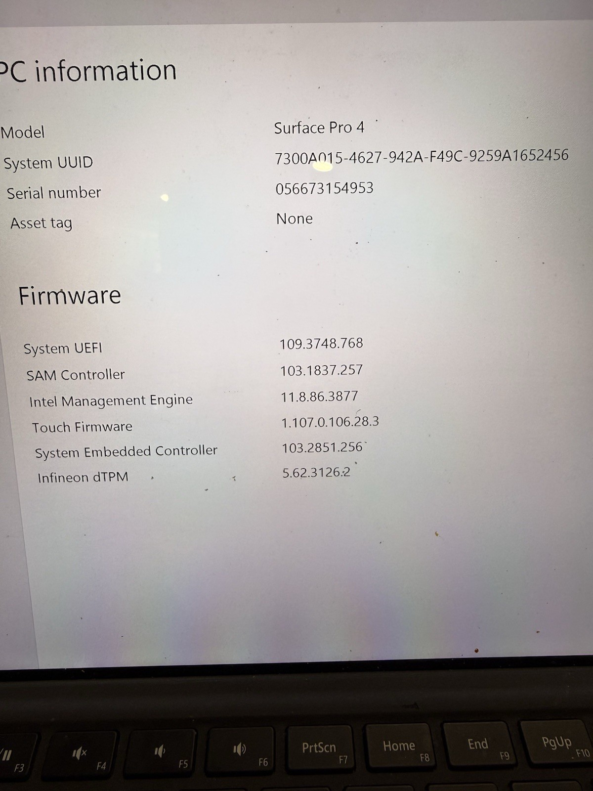 Microsoft Surface Pro 4 1724 256 GB