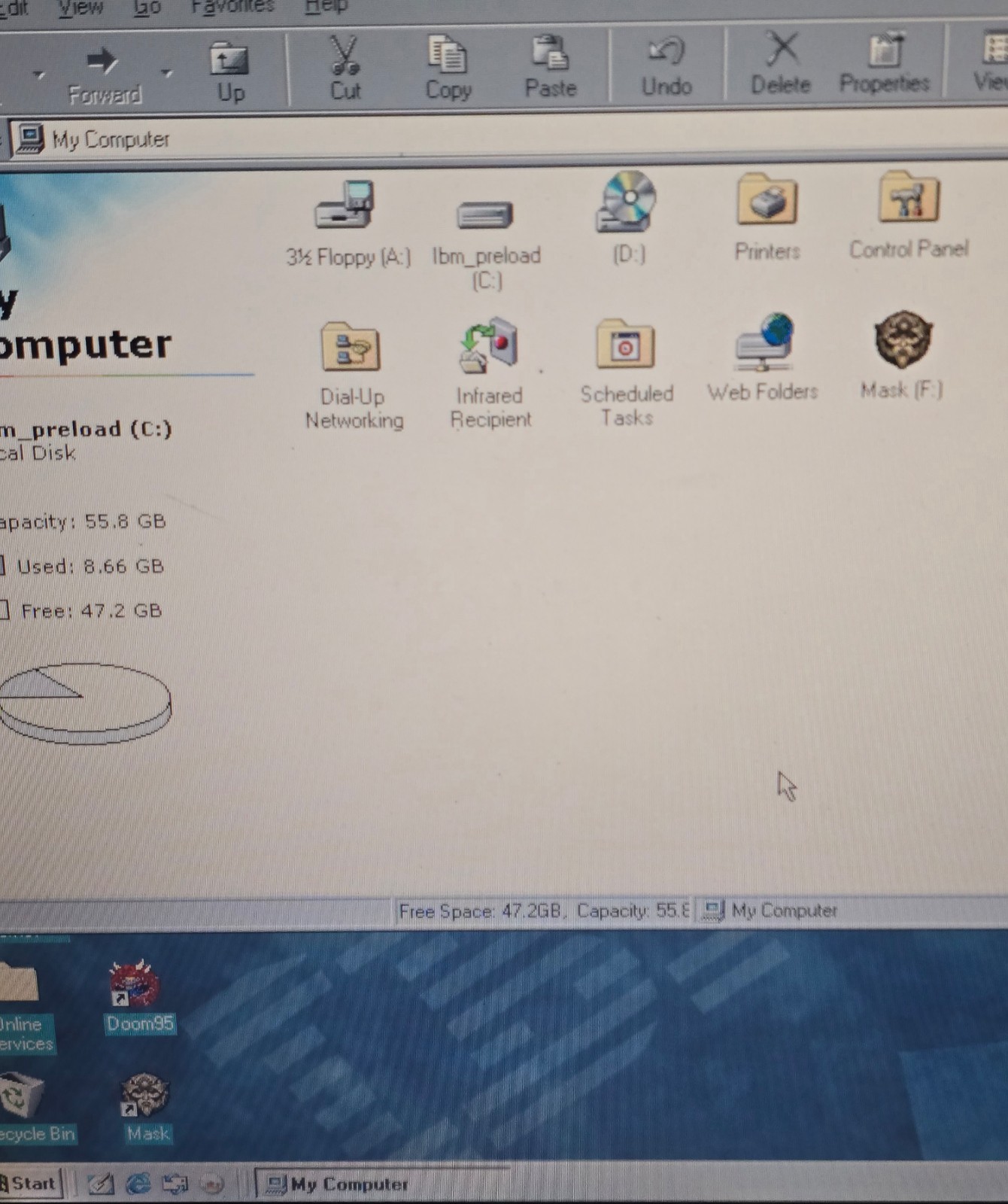 ThinkPad A22m Windows 98 w/recovery disc,Game controller,512 ram,60gb hard drive