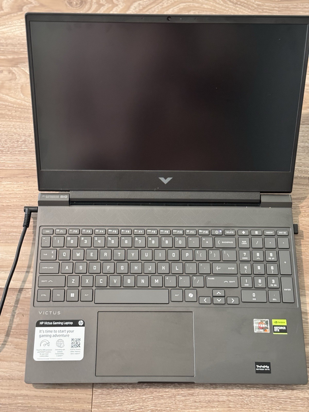 HP Victus Gaming Laptop AMD Ryzen 7 NVIDIA RTX SSD 15.6″ Black Windows 11