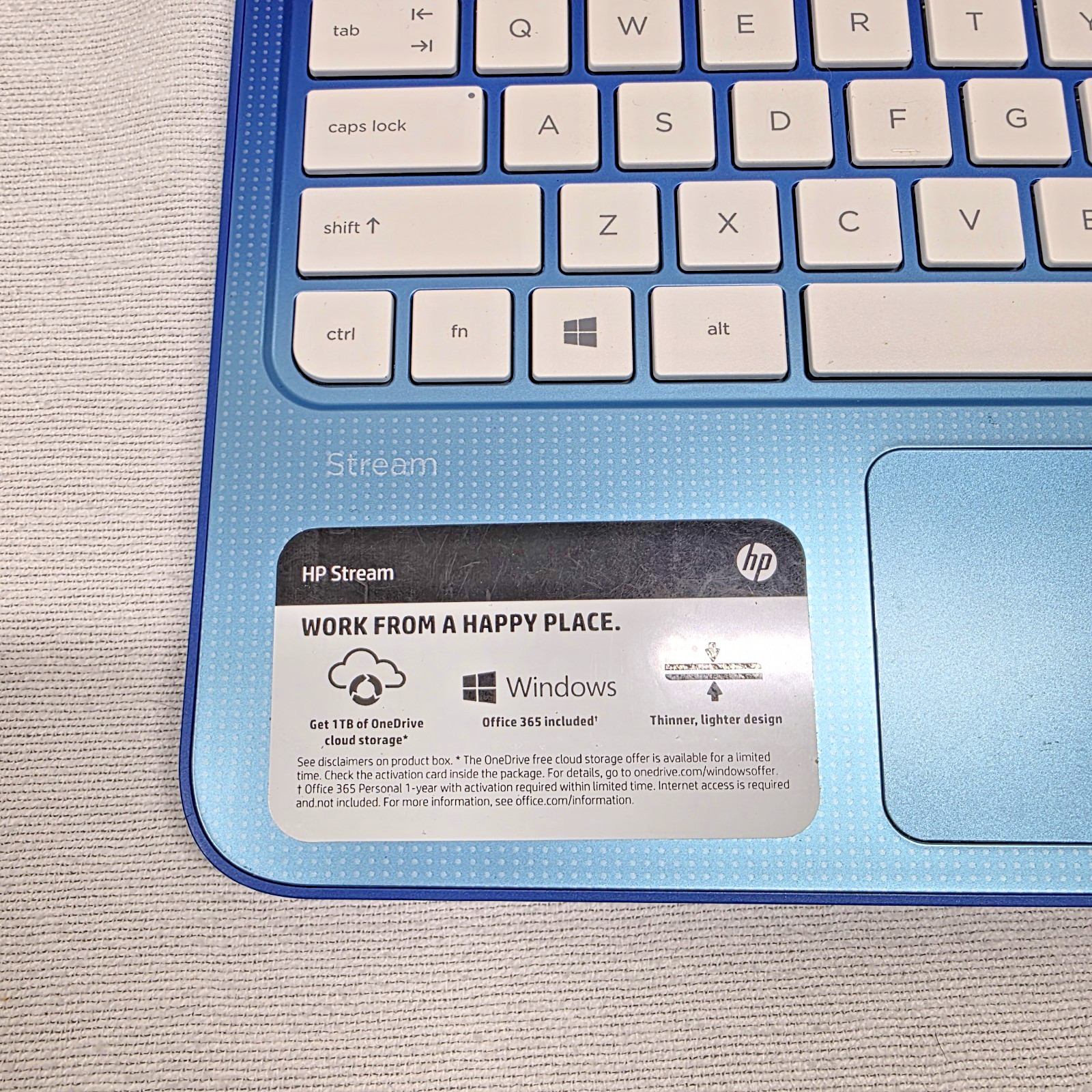 HP Stream Blue Model 11-d010nr For Parts & Repair No Charger
